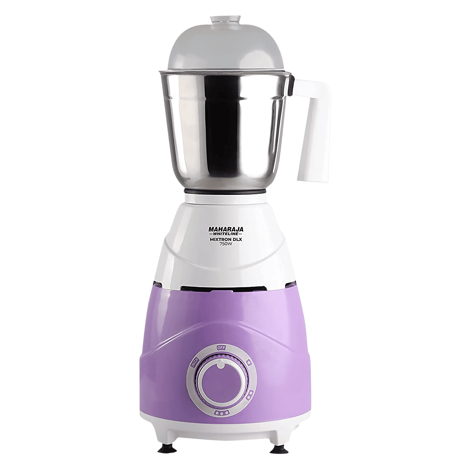 MAHARAJA WHITELINE Mixtron Dlx 750 Watt 3 Jars Mixer Grinder (20000 RPM, Unique Jar Flow Breaker, Lavender & White)_10