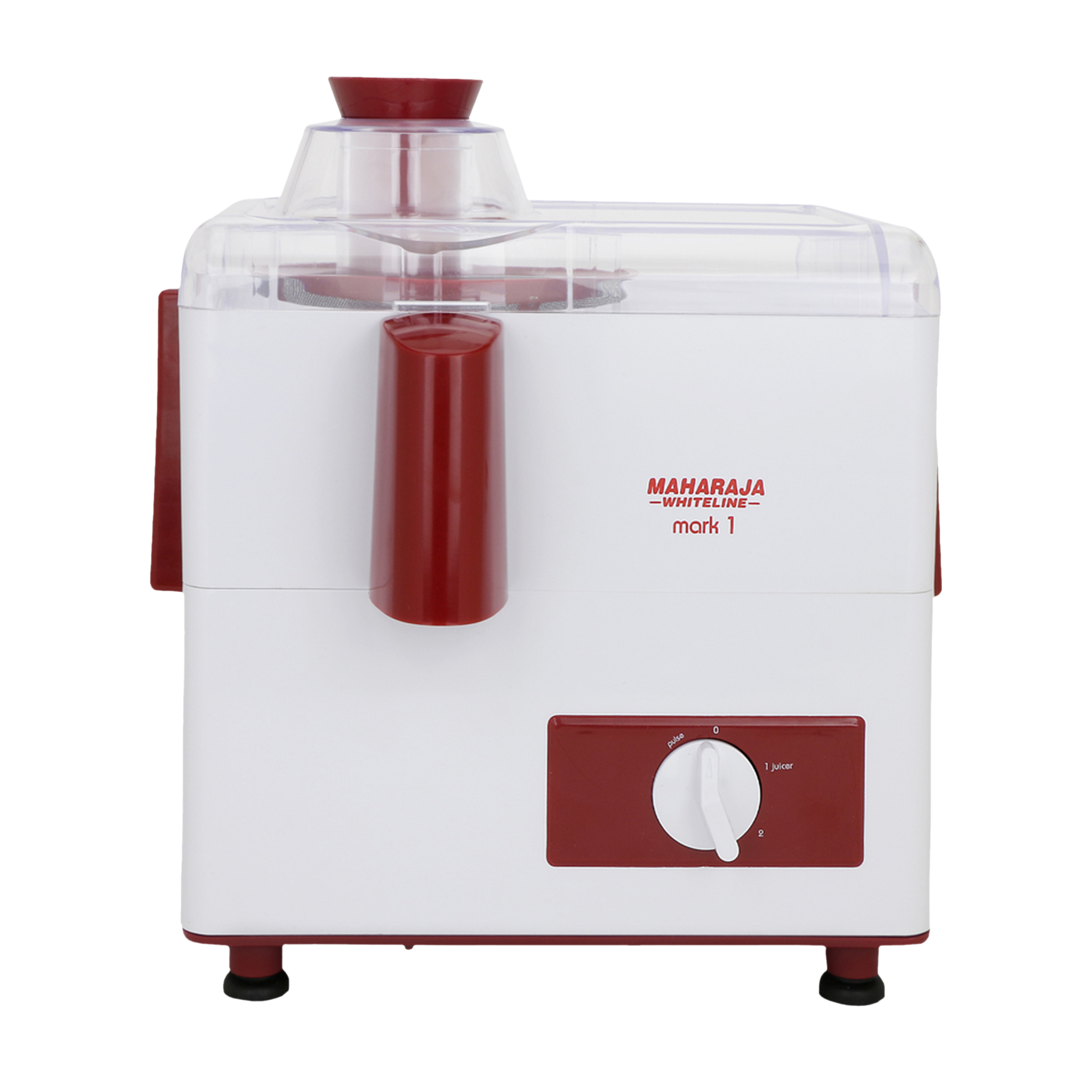 MAHARAJA WHITELINE Mark 1 450 Watt 2 Jars Juicer Mixer Grinder (Multi-Functional Blade System, White/Red)_4