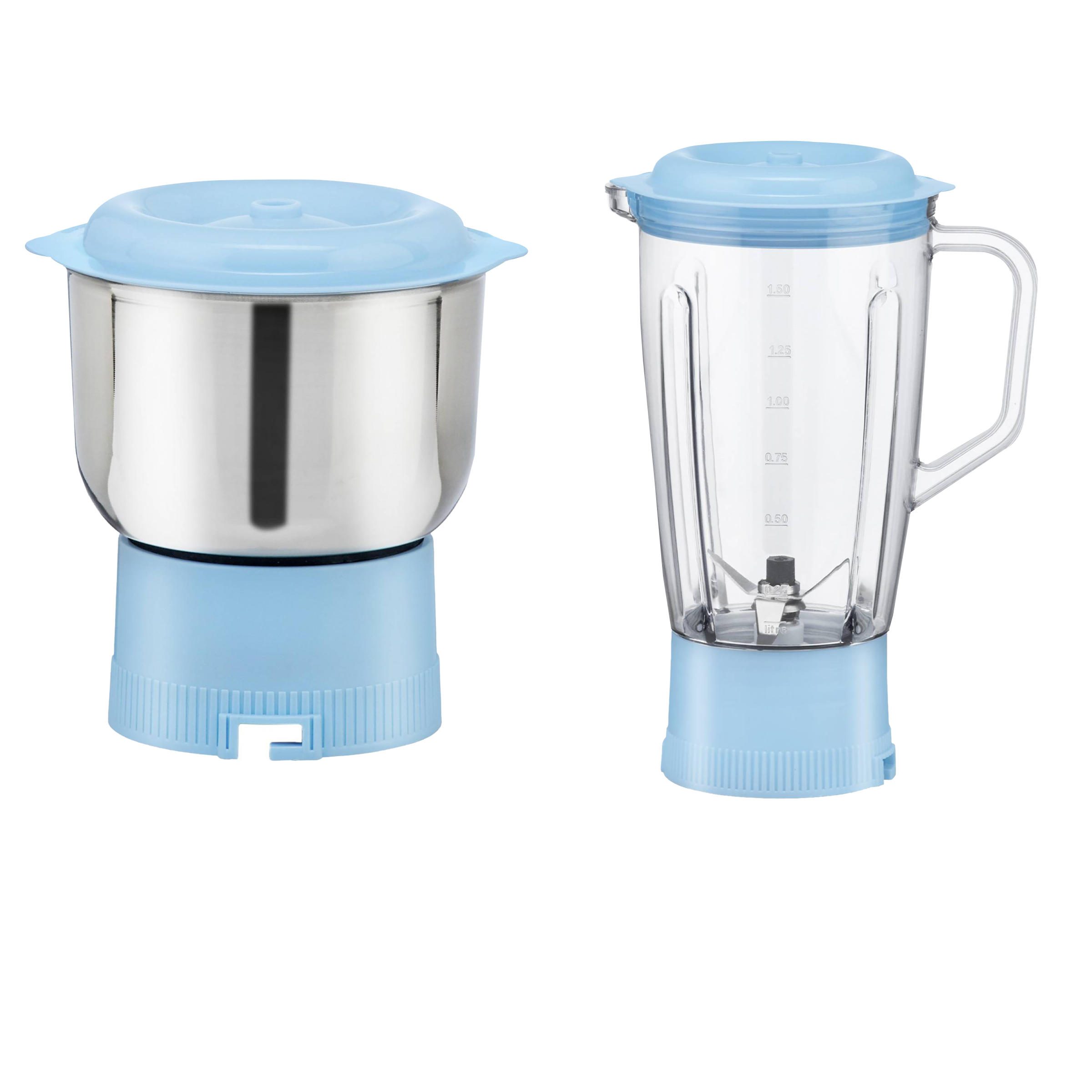 MAHARAJA WHITELINE Odacio JX1-149 500 Watt 2 Jars Juicer Mixer Grinder (22000 RPM, Non-Slip Feet, Blue/White)_5