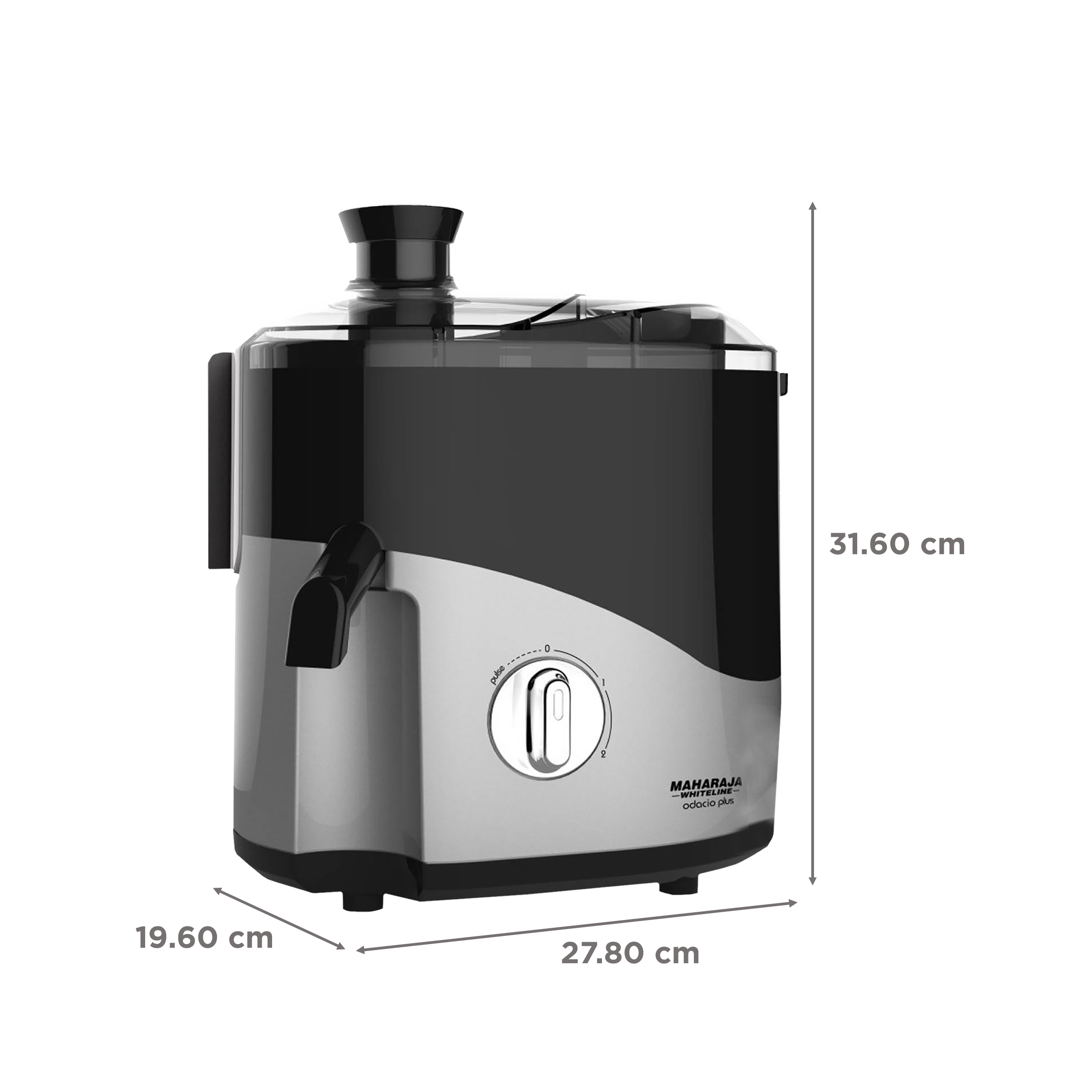 MAHARAJA WHITELINE Odacio Plus JX1-157 550 Watt 3 Jars Juicer Mixer Grinder (18000 RPM, Overload Protection, Black/Silver)_3