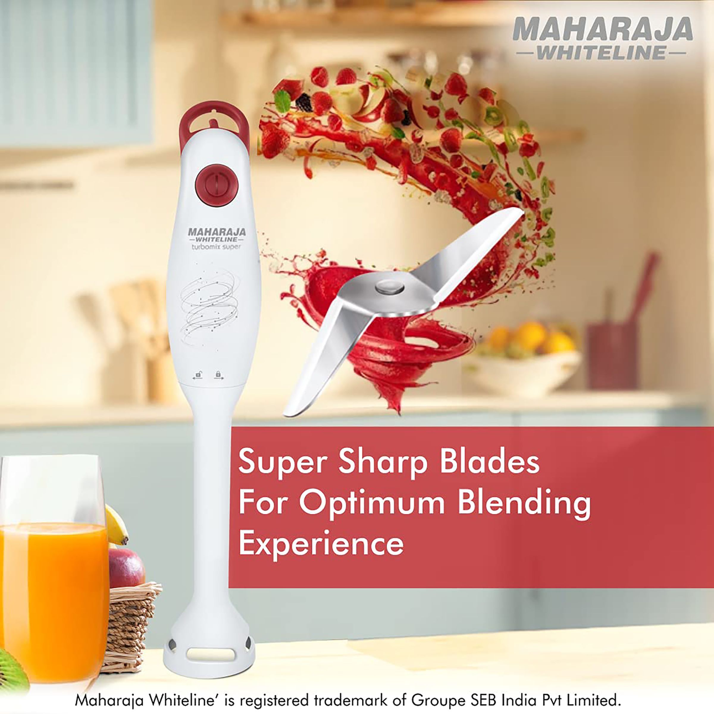 MAHARAJA WHITELINE Turbomix Super HB-130 175 Watt 2 Speed Hand Blender (2-in-1 Silent Operation, White) MAHARAJA WHITELINE Turbomix Super HB-130 175 Watt 2 Speed Hand Blender (2-in-1 Silent Operation, White)_12