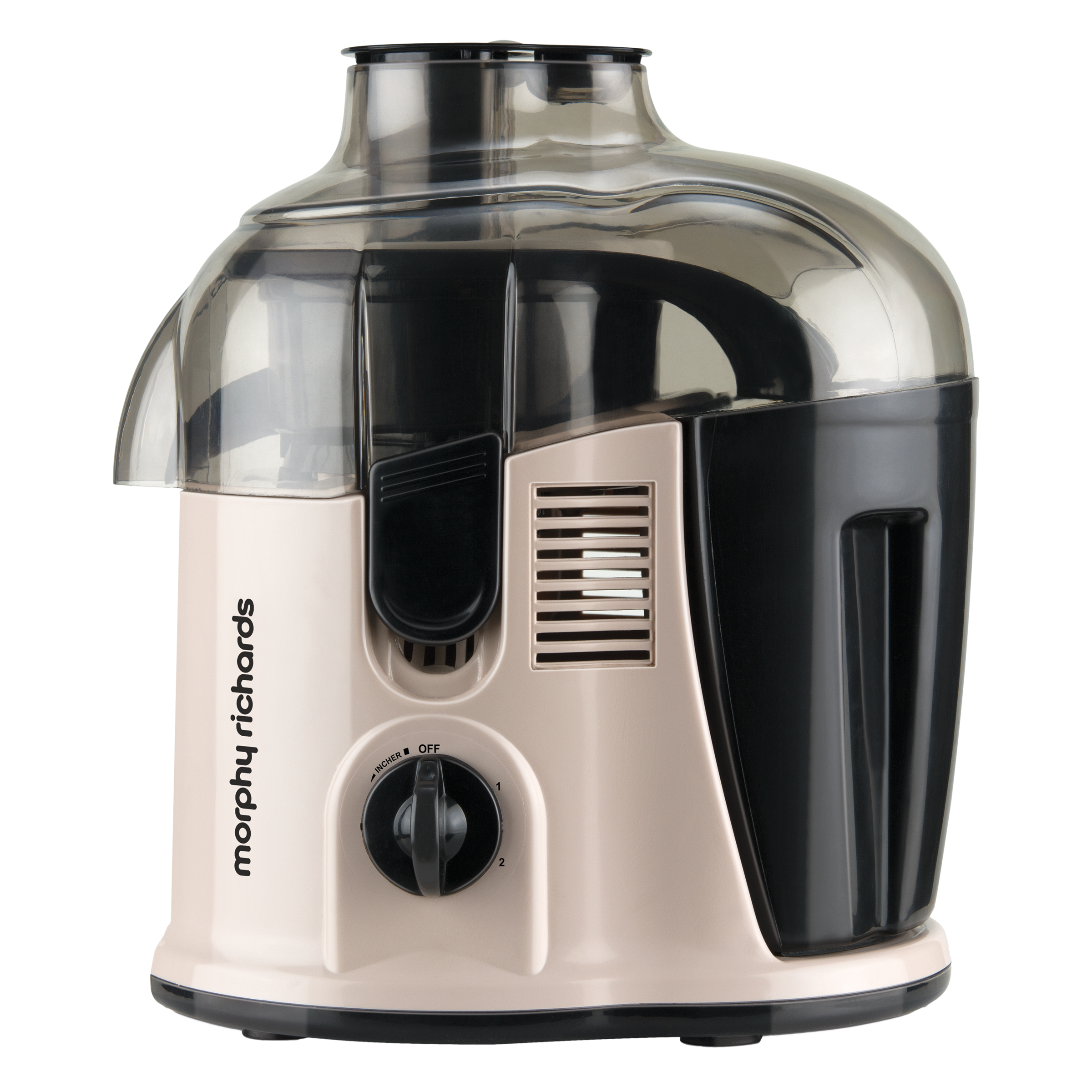 morphy richards Maximo DLX 500 Watt Centrifugal Force Juicer (Powerful Copper Motor, Sand)_1