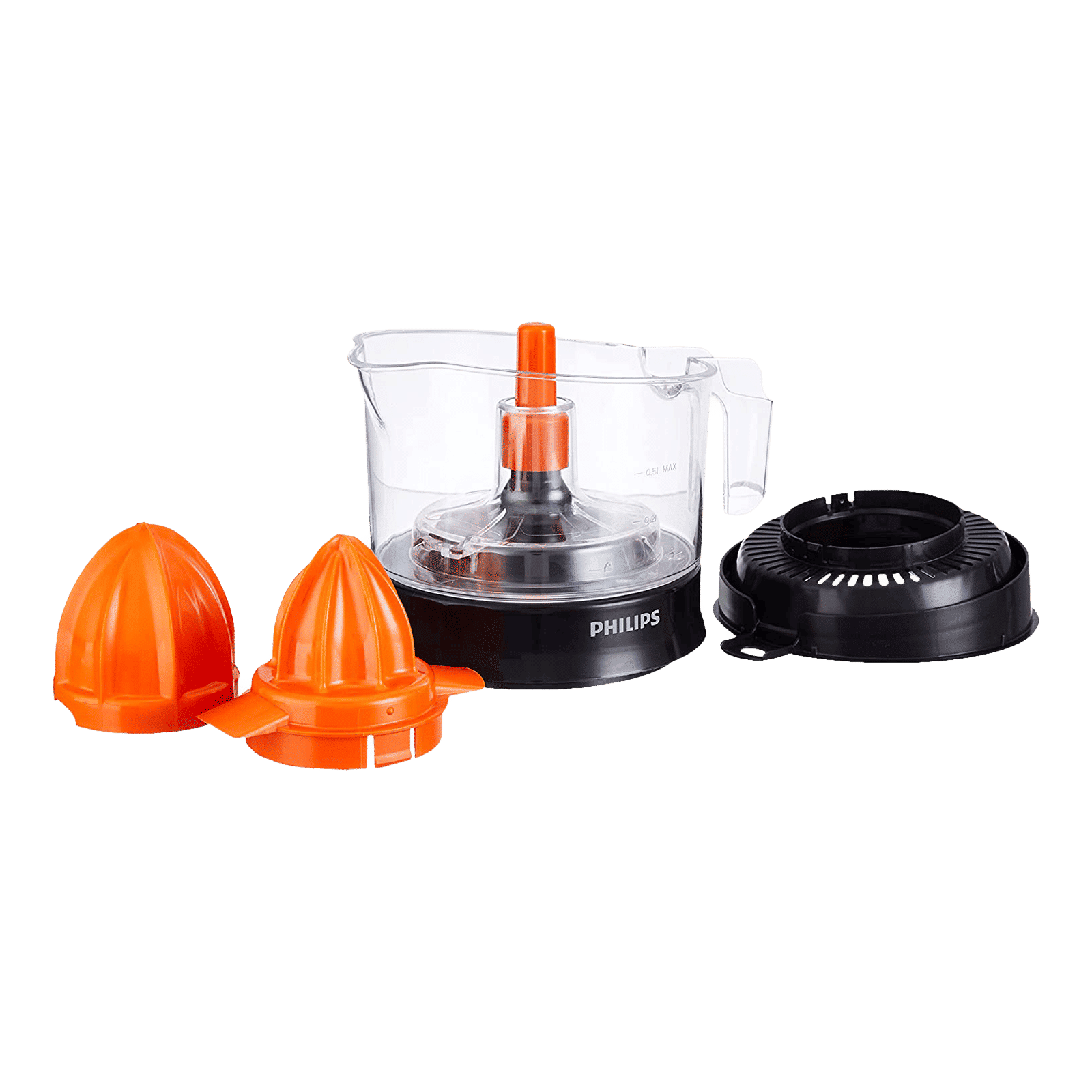 PHILIPS Daily Collection 25 Watt 1 Jar Citrus Press Juicer (2 Way Rotation, Black/Orange)_4