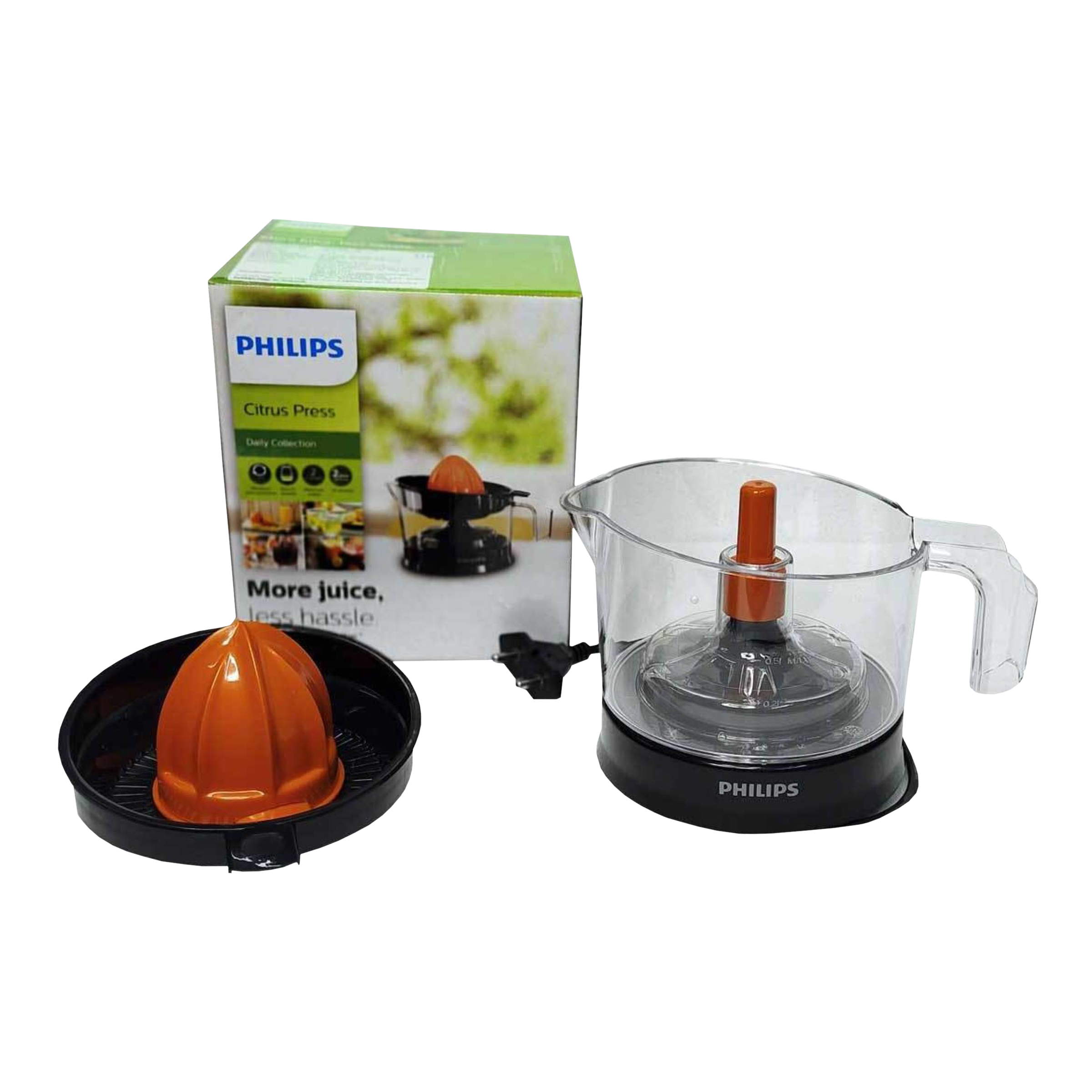 PHILIPS Daily Collection 25 Watt 1 Jar Citrus Press Juicer (2 Way Rotation, Black/Orange)_7