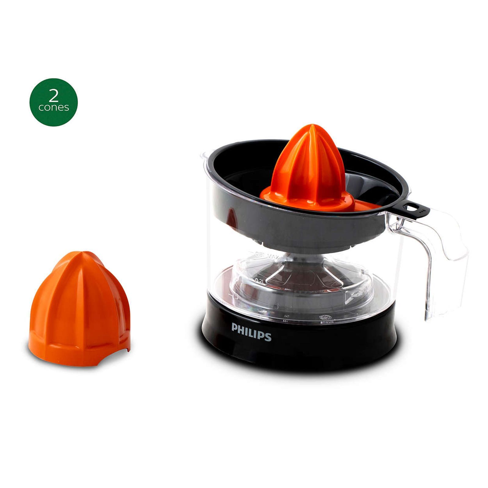 PHILIPS Daily Collection 25 Watt 1 Jar Citrus Press Juicer (2 Way Rotation, Black/Orange)_11