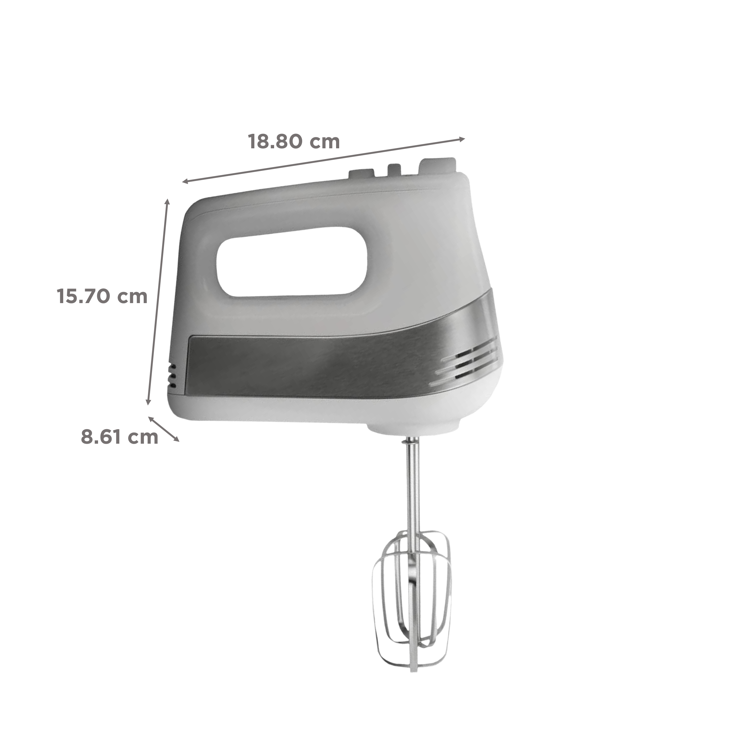 SHARP 450 Watt 6 Speed Hand Blender with 4 Attachments (High Power DC Motor, White)_3