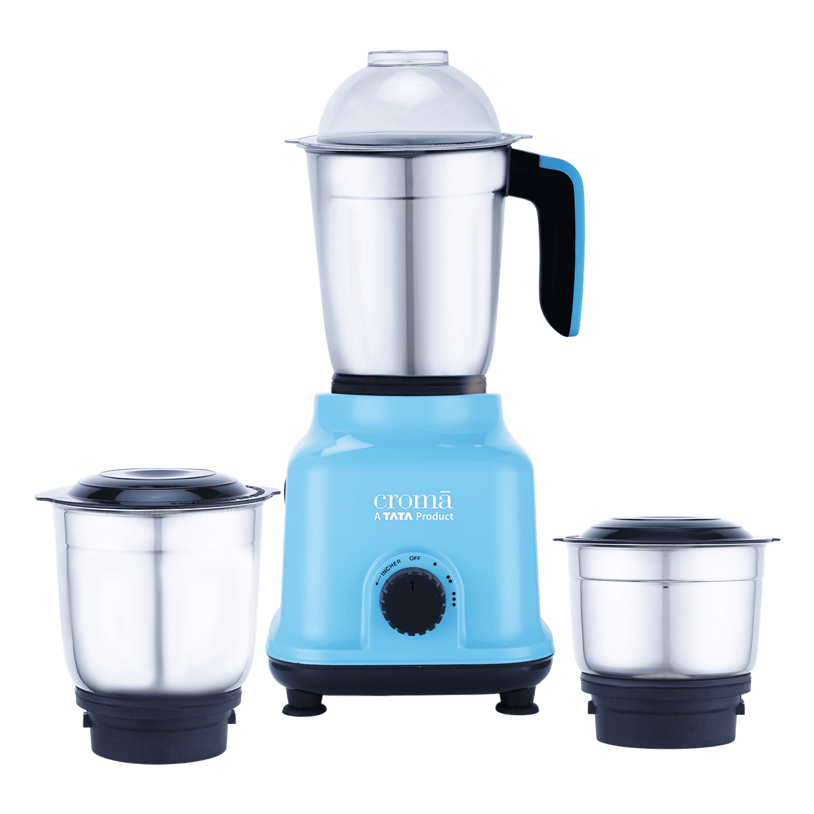 Croma 500 Watt 3 Jars Mixer Grinder (19000 RPM, Shock Proof Body, Blue)_1