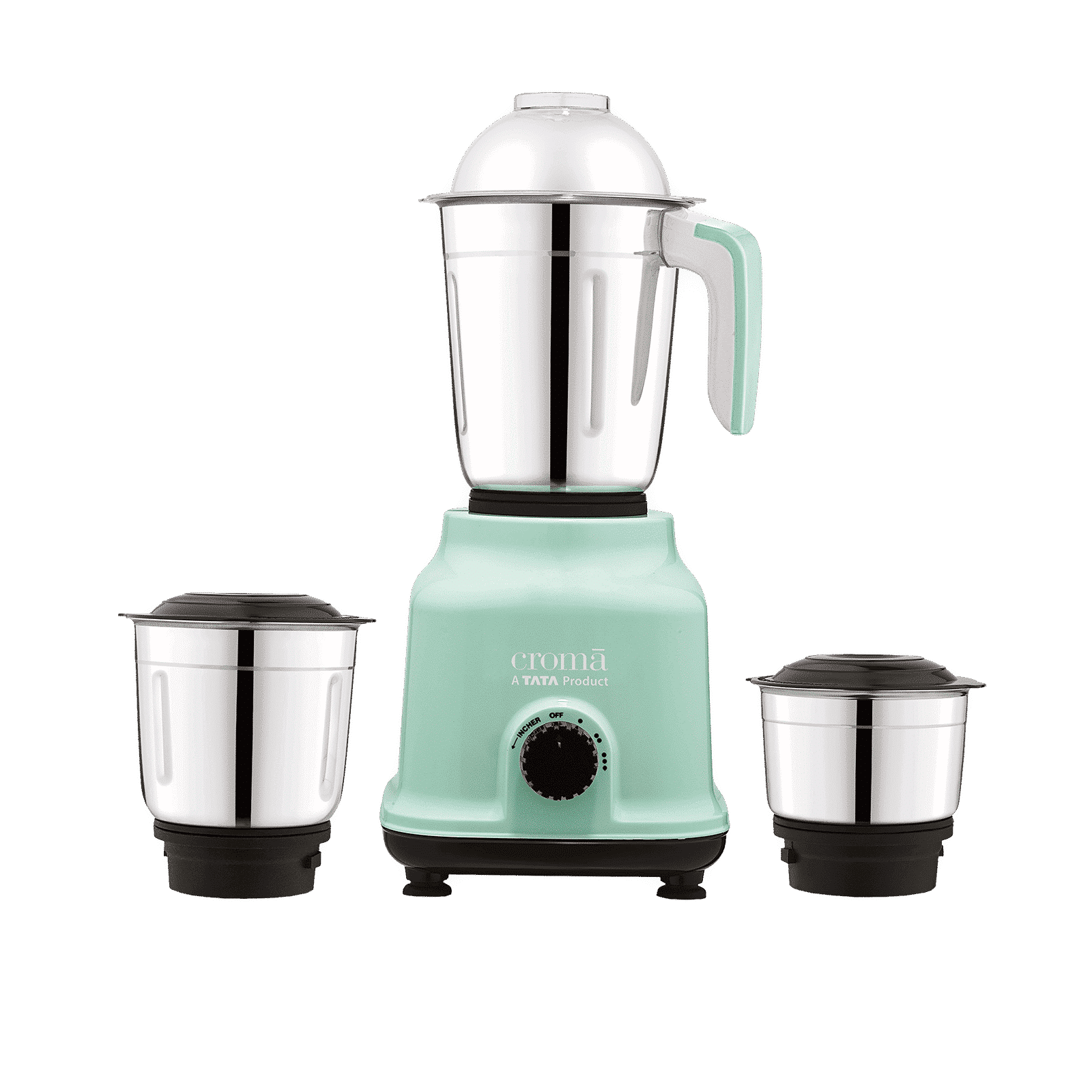 Croma 500 Watt 3 Jars Mixer Grinder (19000 RPM, Shock Proof Body, Green)_1
