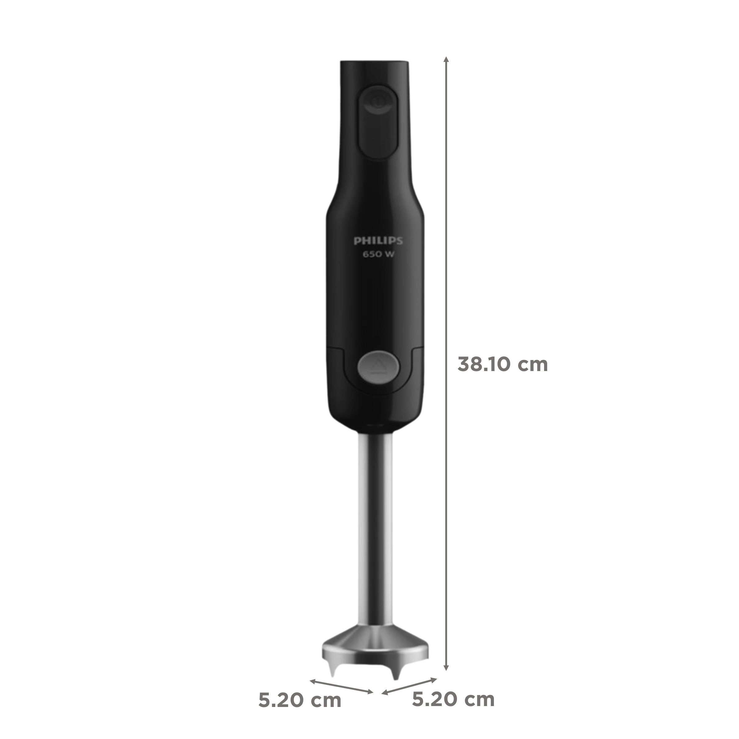 PHILIPS Daily Collection 650 Watt Hand Blender with 2 Attachments (Detachable Shaft, Black)_3