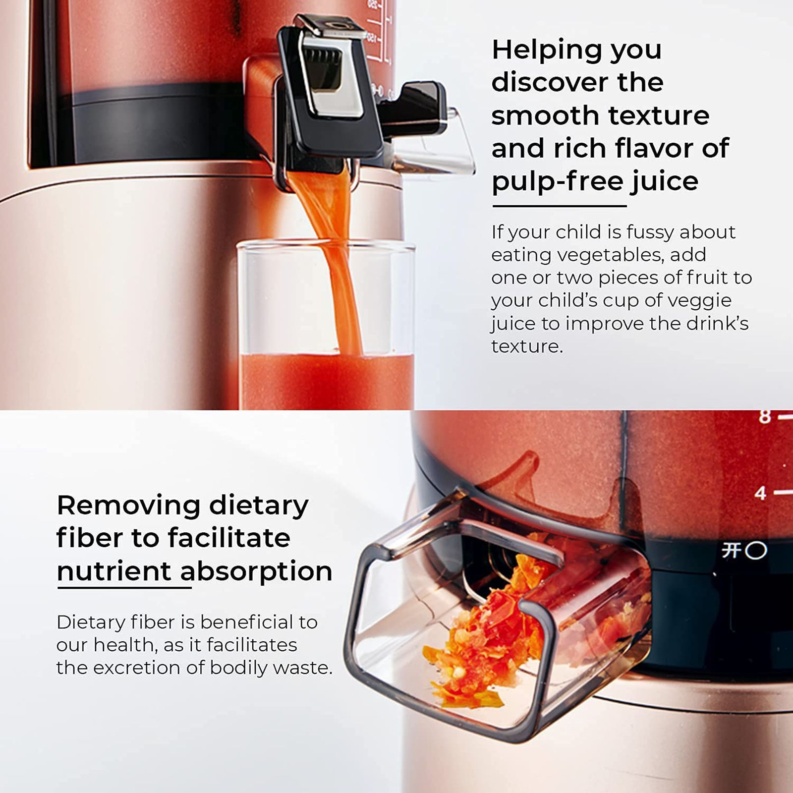 Hurom Classic Series 150 Watt Cold Press Juicer (43 RPM, Slow Squeeze Technology, Matt Silver)_7