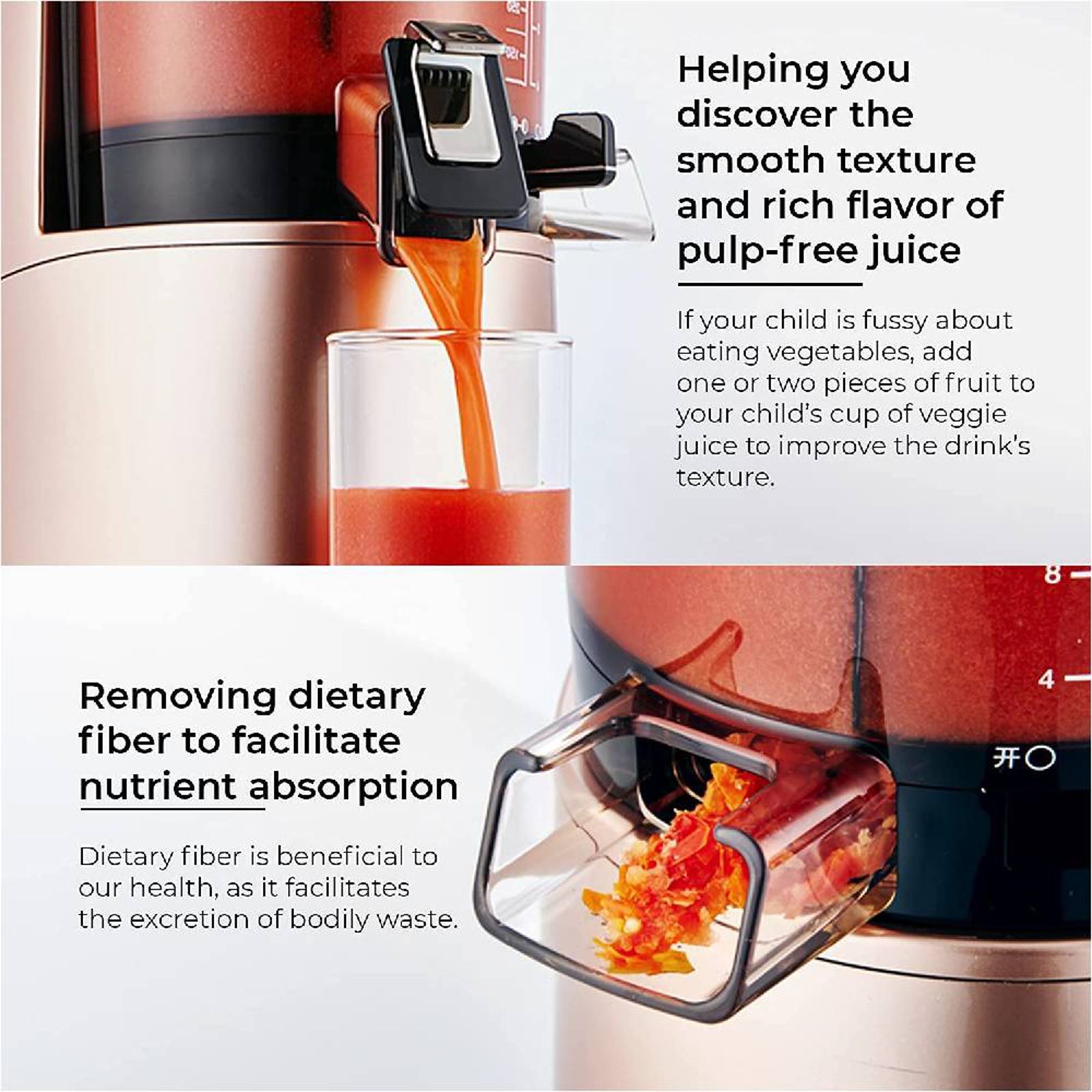 Hurom Classic Series 150 Watt Cold Press Juicer (43 RPM, Slow Squeeze Technology, Midnight Blue)_8