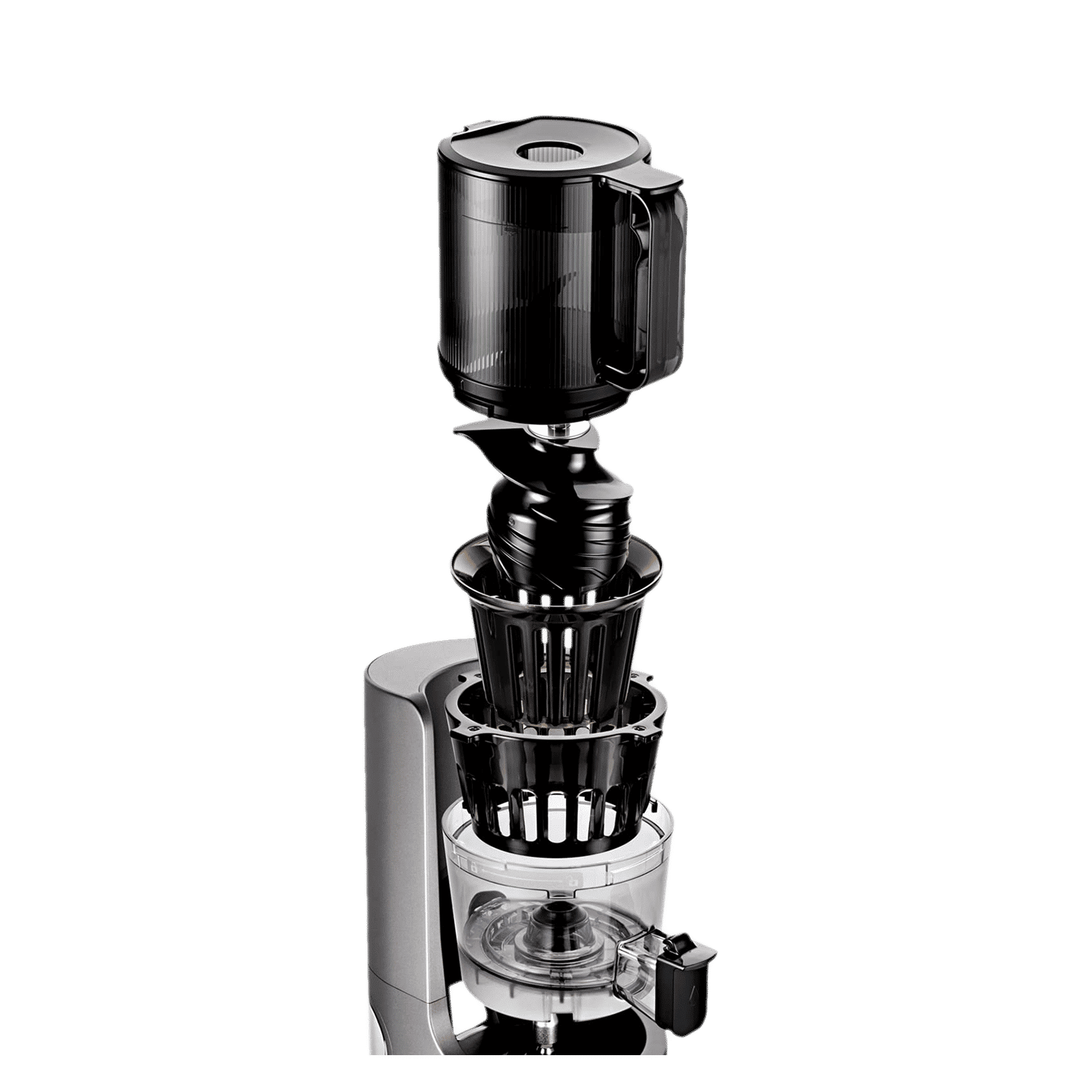 Hurom Premium Series 200 Watt Cold Press Juicer (50 RPM, Self-Feeding Hopper, Titanium Grey)_6