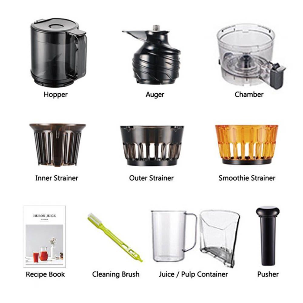 Hurom Premium Series 200 Watt Cold Press Juicer (50 RPM, Self-Feeding Hopper, Matte White) Hurom Premium Series 200 Watt Cold Press Juicer (50 RPM, Self-Feeding Hopper, Matte White)_6