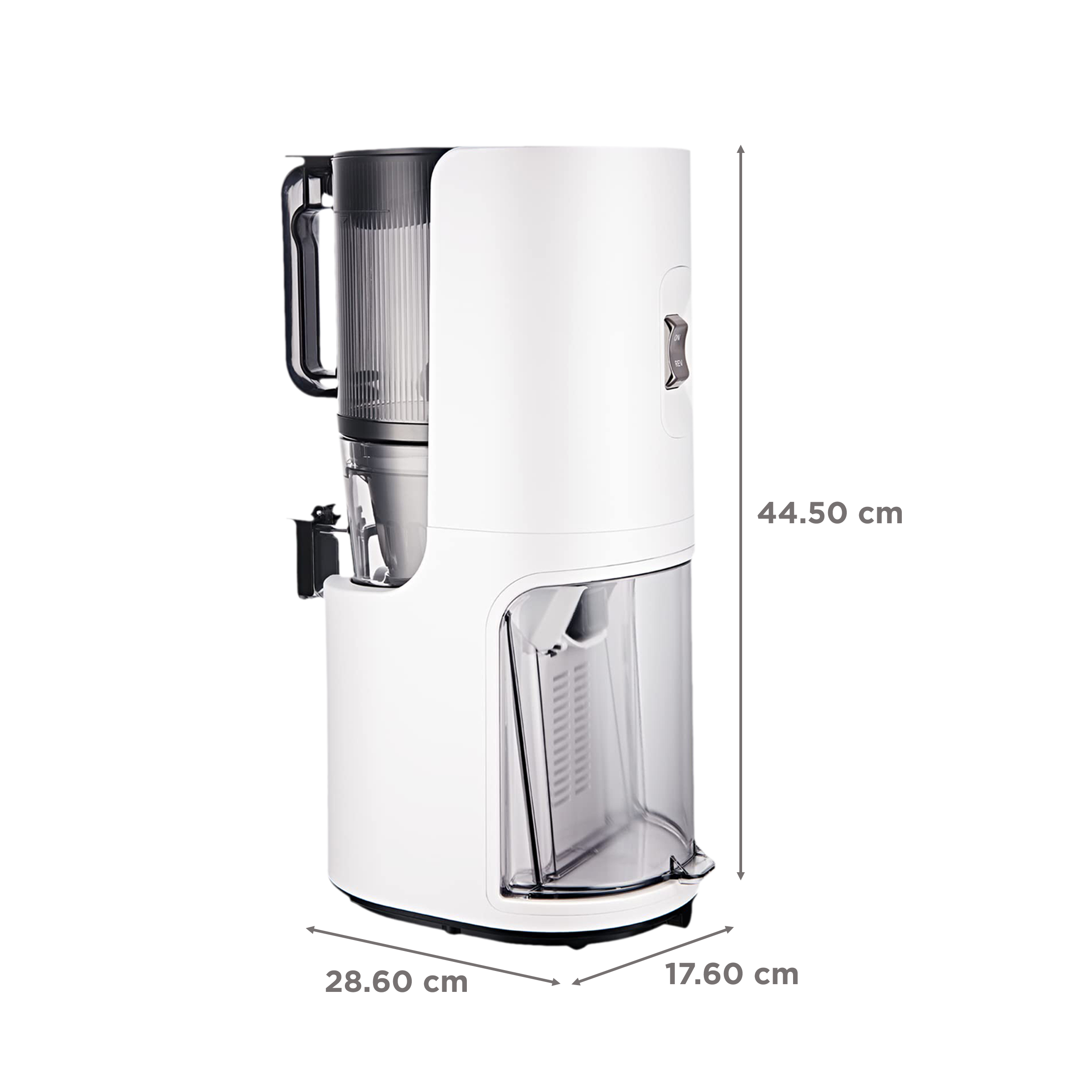 Hurom Premium Series 200 Watt Cold Press Juicer (50 RPM, Self-Feeding Hopper, Matte White) Hurom Premium Series 200 Watt Cold Press Juicer (50 RPM, Self-Feeding Hopper, Matte White)_3