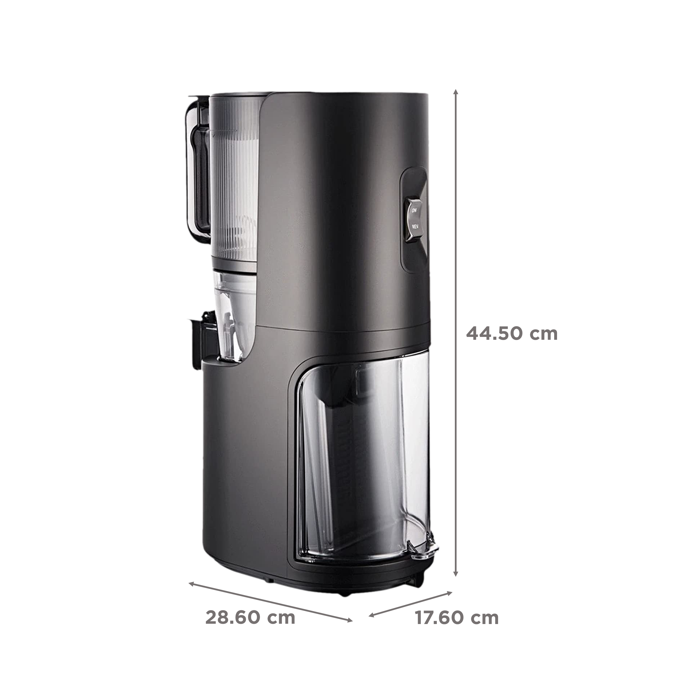 Hurom Premium Series 200 Watt Cold Press Juicer (50 RPM, Self-Feeding Hopper, Matte Black)_3