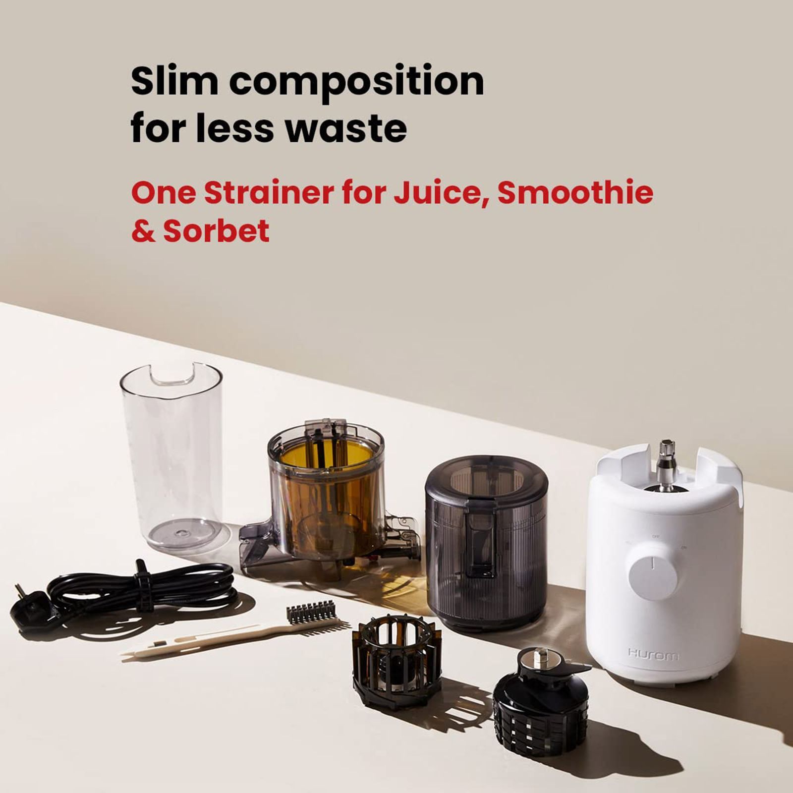 Hurom Easy Series 100 Watt Cold Press Juicer (43 RPM, Convenient with Minimal Touches, Sky Blue) Hurom Easy Series 100 Watt Cold Press Juicer (43 RPM, Convenient with Minimal Touches, Sky Blue)_9