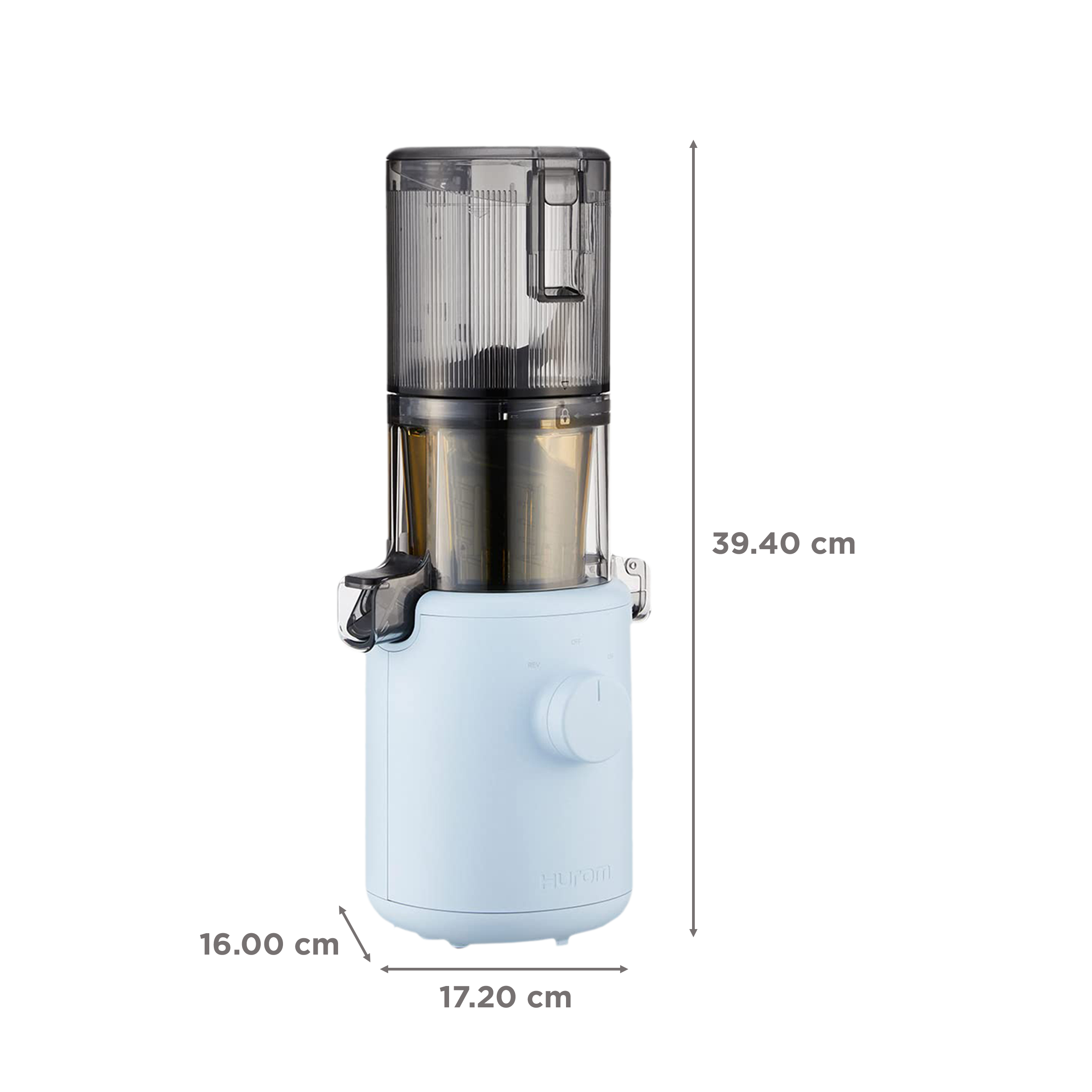 Hurom Easy Series 100 Watt Cold Press Juicer (43 RPM, Convenient with Minimal Touches, Sky Blue) Hurom Easy Series 100 Watt Cold Press Juicer (43 RPM, Convenient with Minimal Touches, Sky Blue)_3