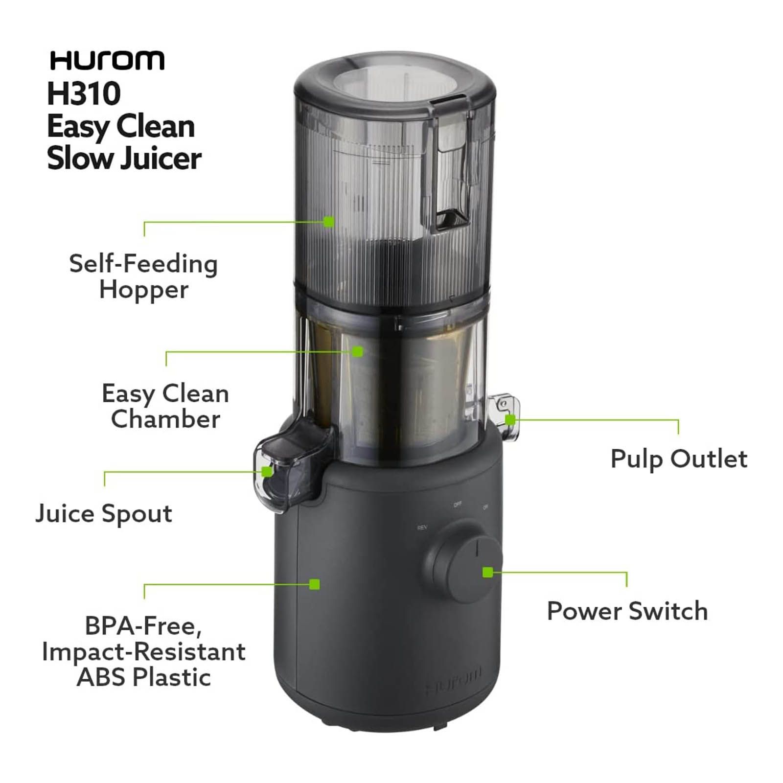 Hurom Easy Series 100 Watt Cold Press Juicer (43 RPM, Convenient with Minimal Touches, White) Hurom Easy Series 100 Watt Cold Press Juicer (43 RPM, Convenient with Minimal Touches, White)_13