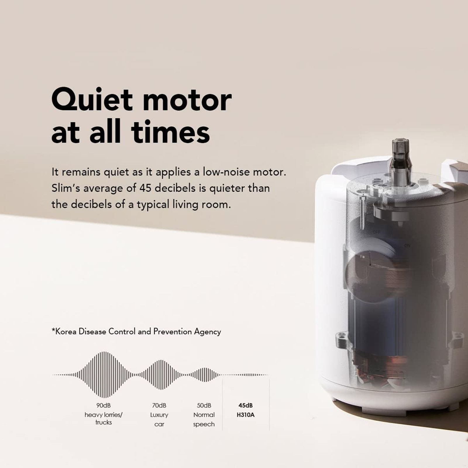 Hurom Easy Series 100 Watt Cold Press Juicer (43 RPM, Convenient with Minimal Touches, Charcoal)_7