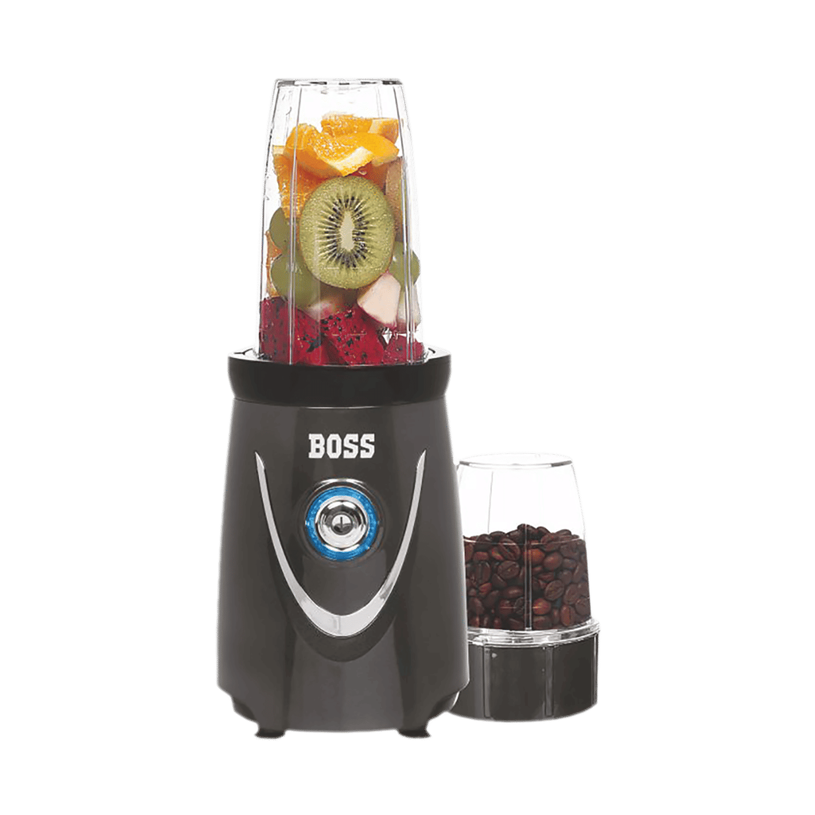 BOSS Nutri Pro 400 Watt 2 Jars Blender (LED Indicator, Dark Grey)_1