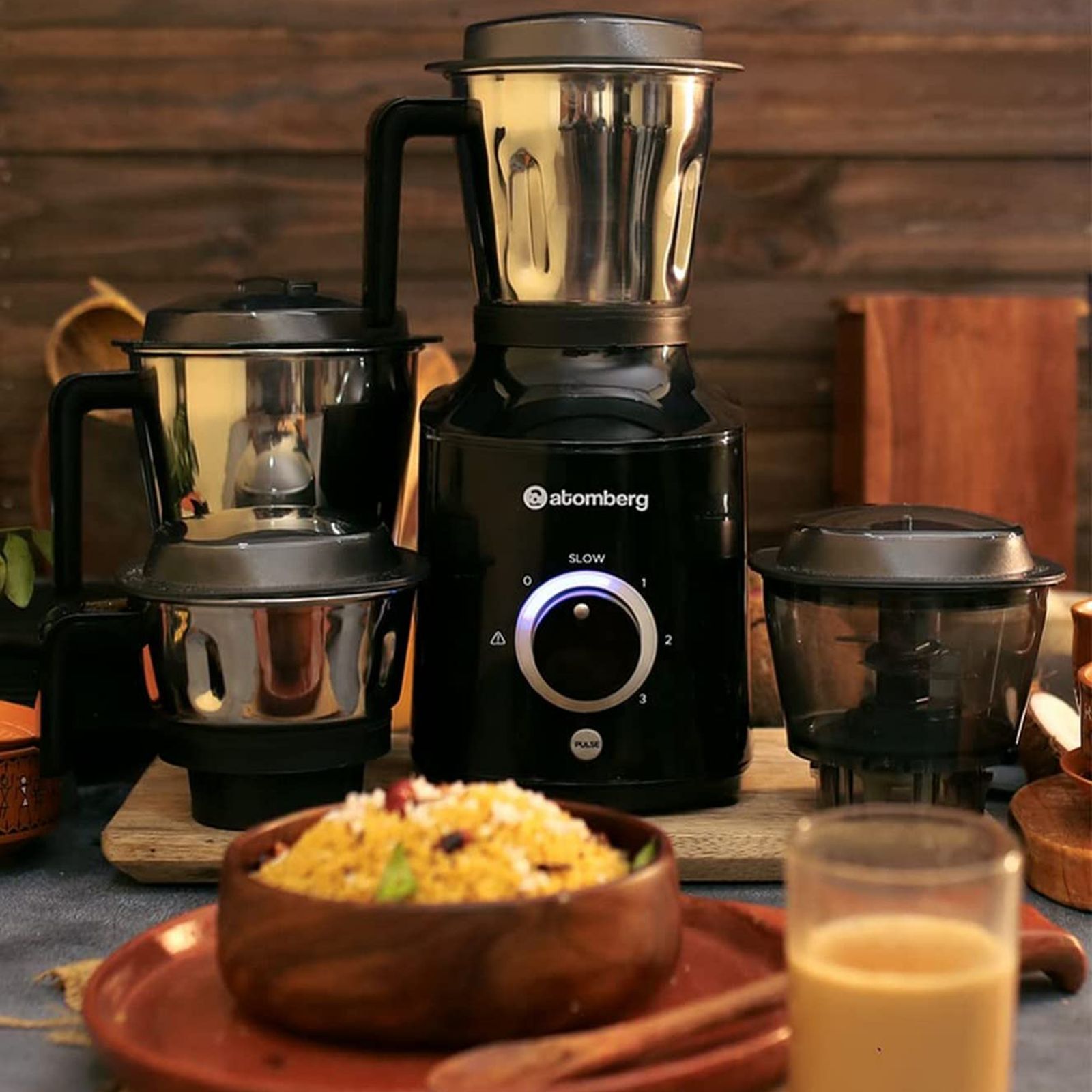 atomberg MG 1 485 Watt 4 Jars Mixer Grinder (18000 RPM, 4 Speed Control, Black)_11