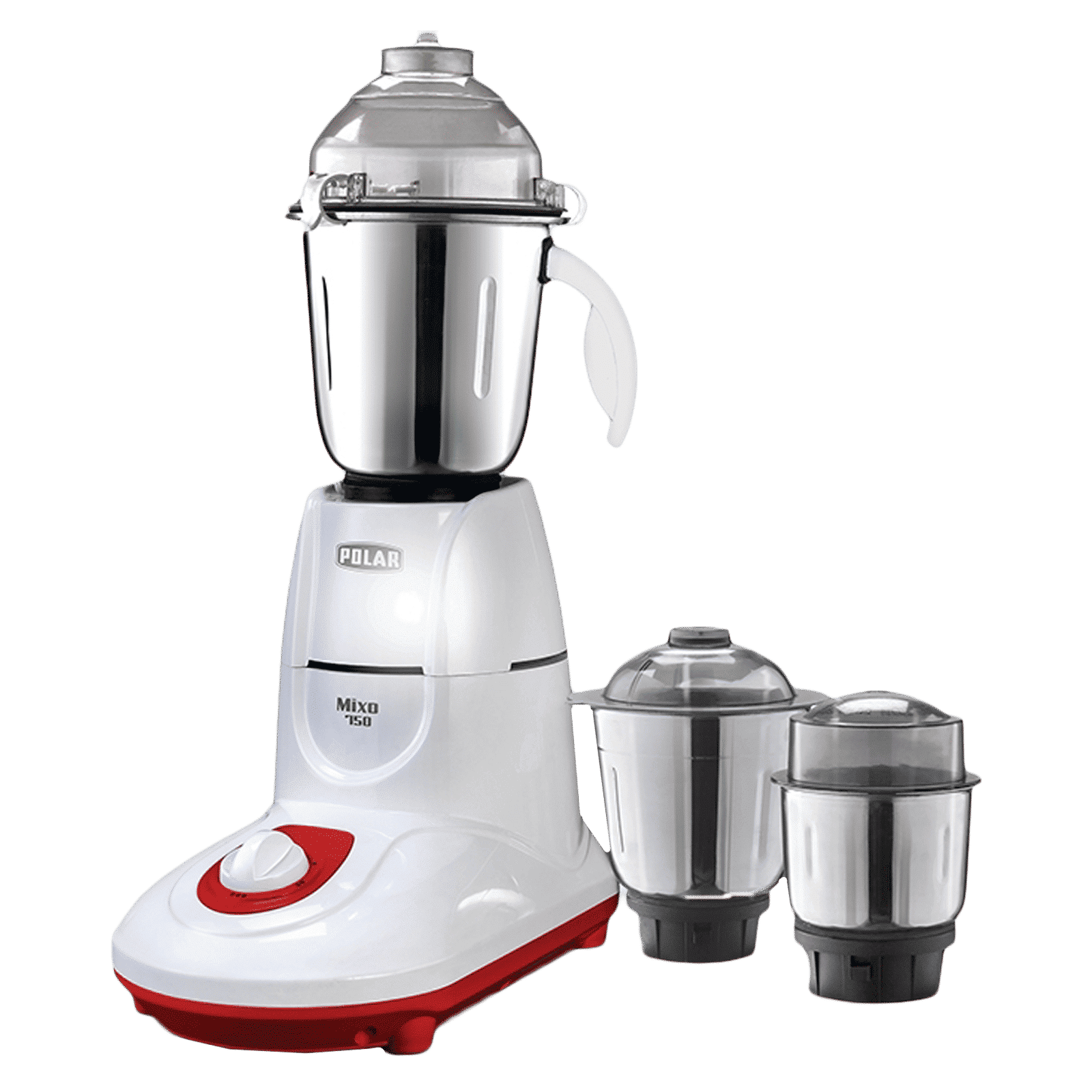 POLAR MIXO 750 Watt 3 Jars Mixer Grinder (Shock Proof Body, White)_1