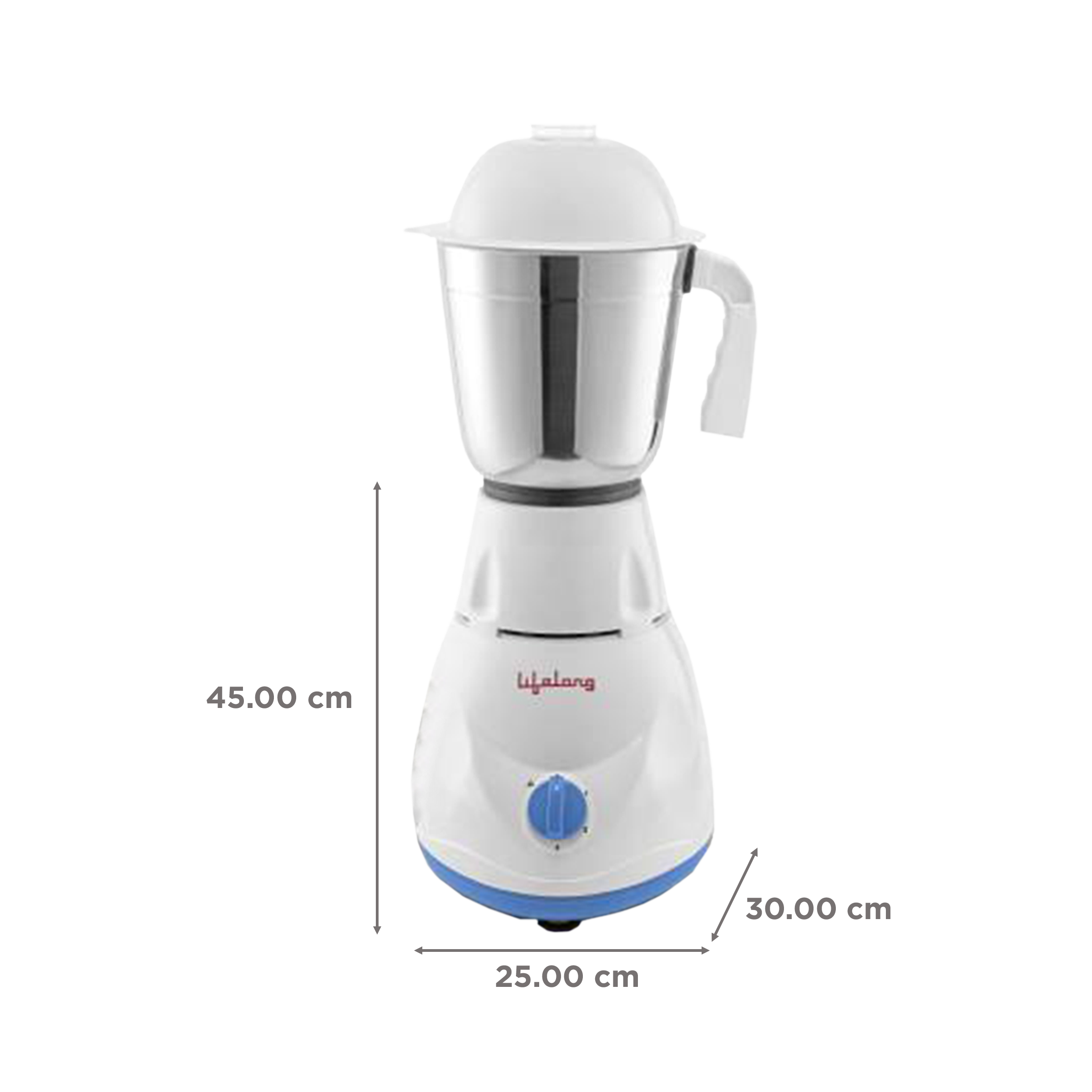 Lifelong Power Pro 500 Watt 3 Jars Mixer Grinder (Overload Protection, White)_3