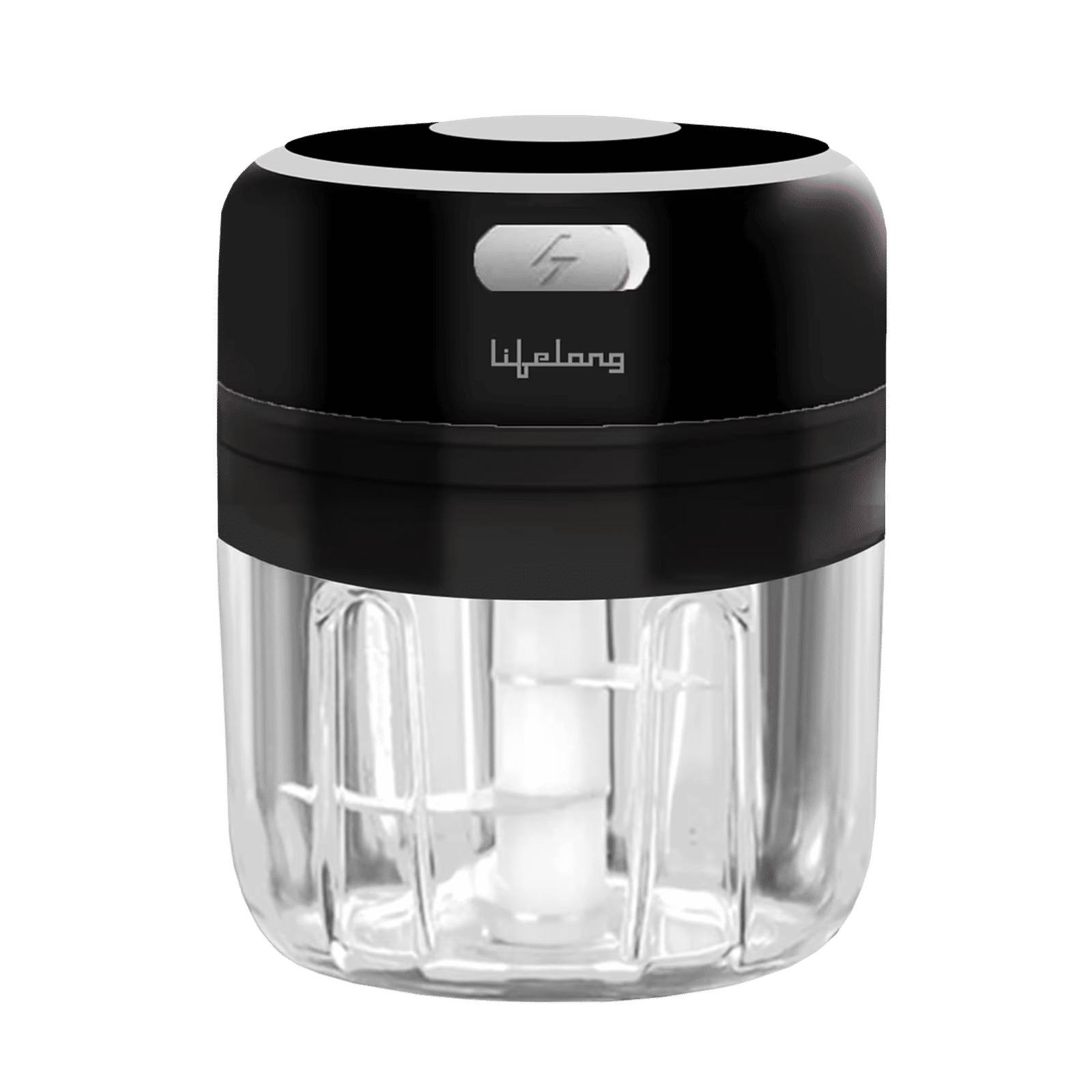 Lifelong 30 Watt Vegetable & Fruit Chopper with 2 Blades (Black)_1