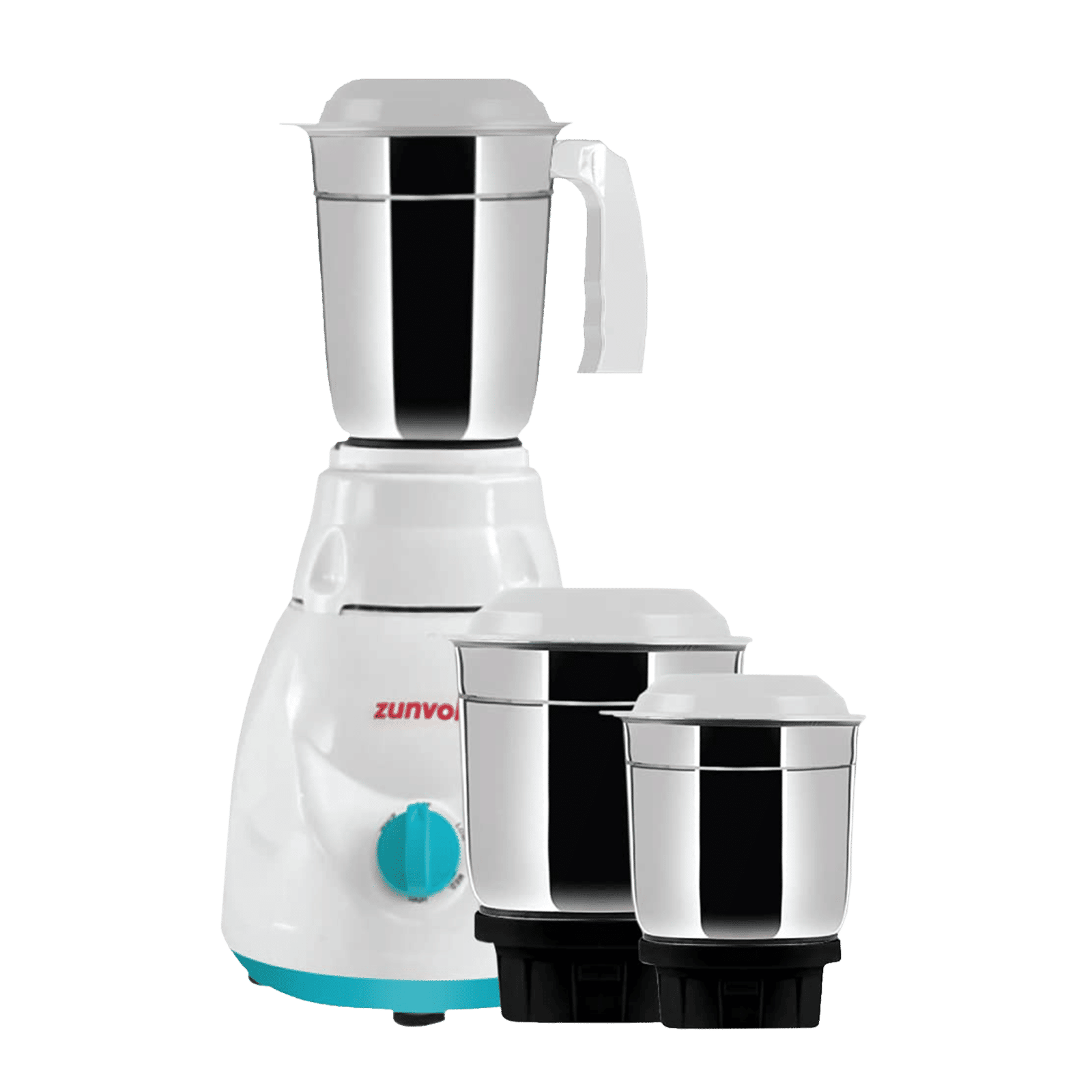 zunvolt 500 Watt 3 Jars Mixer Grinder (22000 RPM, Powerful Motor, White)_10