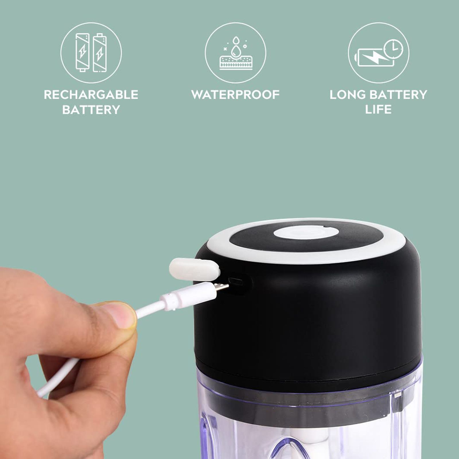 HomePuff H311 30 Watt Electric Vegetable Chopper with 3 Blades (Black)_5