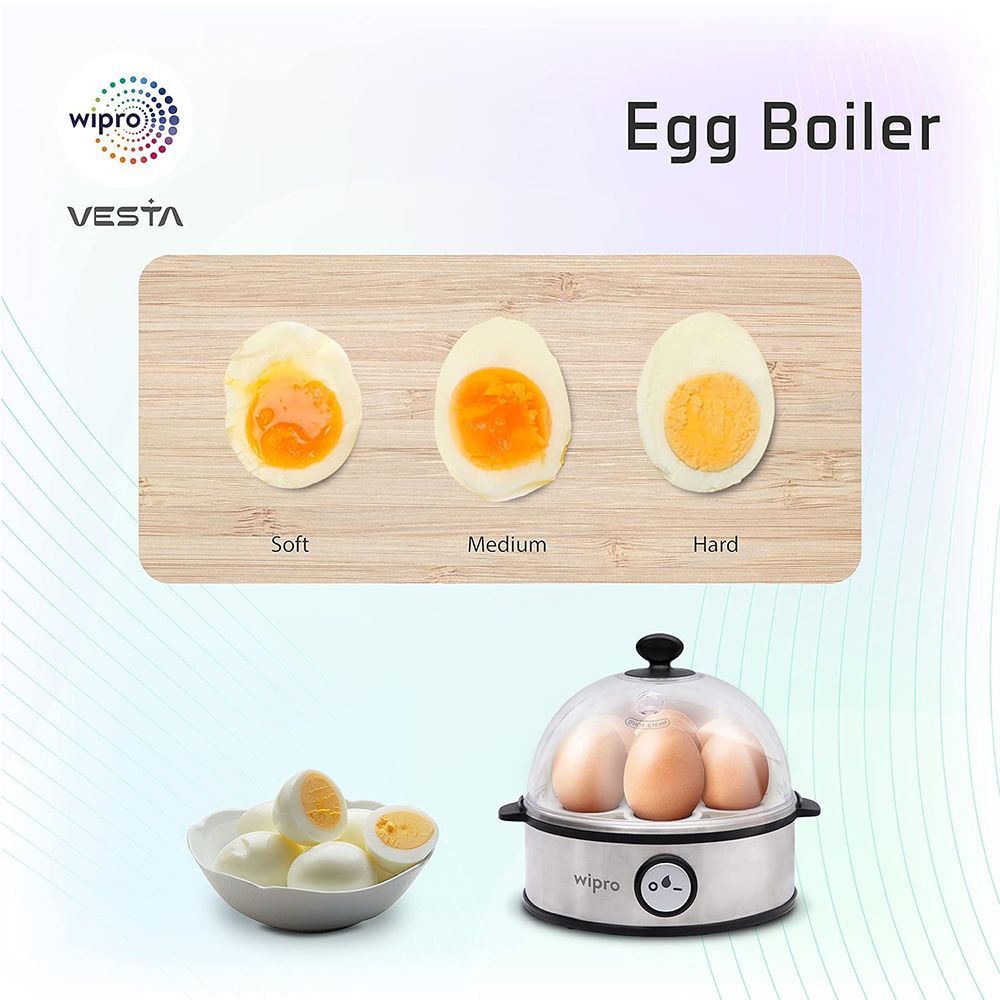 wipro Vesta 7 Egg Electric Egg Boiler with 3 Boil Modes (White)_8