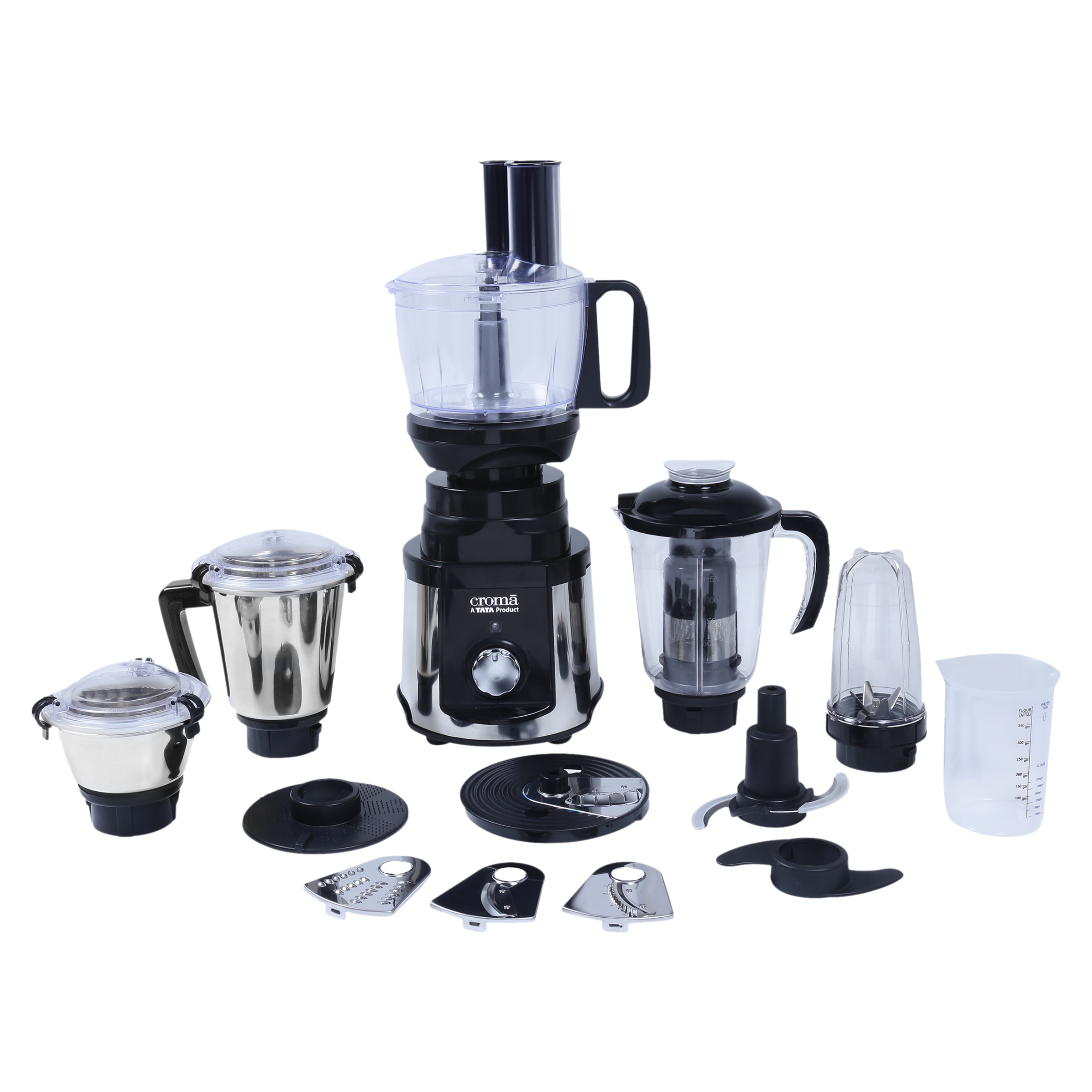 Croma 1000 Watt 5 Jars Mixer Grinder (20000 RPM, Inbuilt Overload Protection, Silver and Black)_9