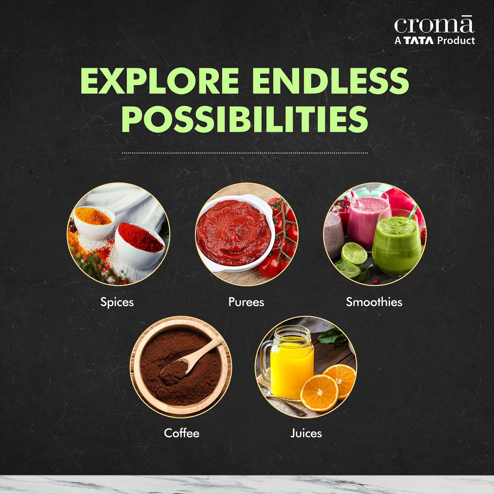 Croma 1000 Watt 5 Jars Mixer Grinder (20000 RPM, Inbuilt Overload Protection, Silver and Black)_14