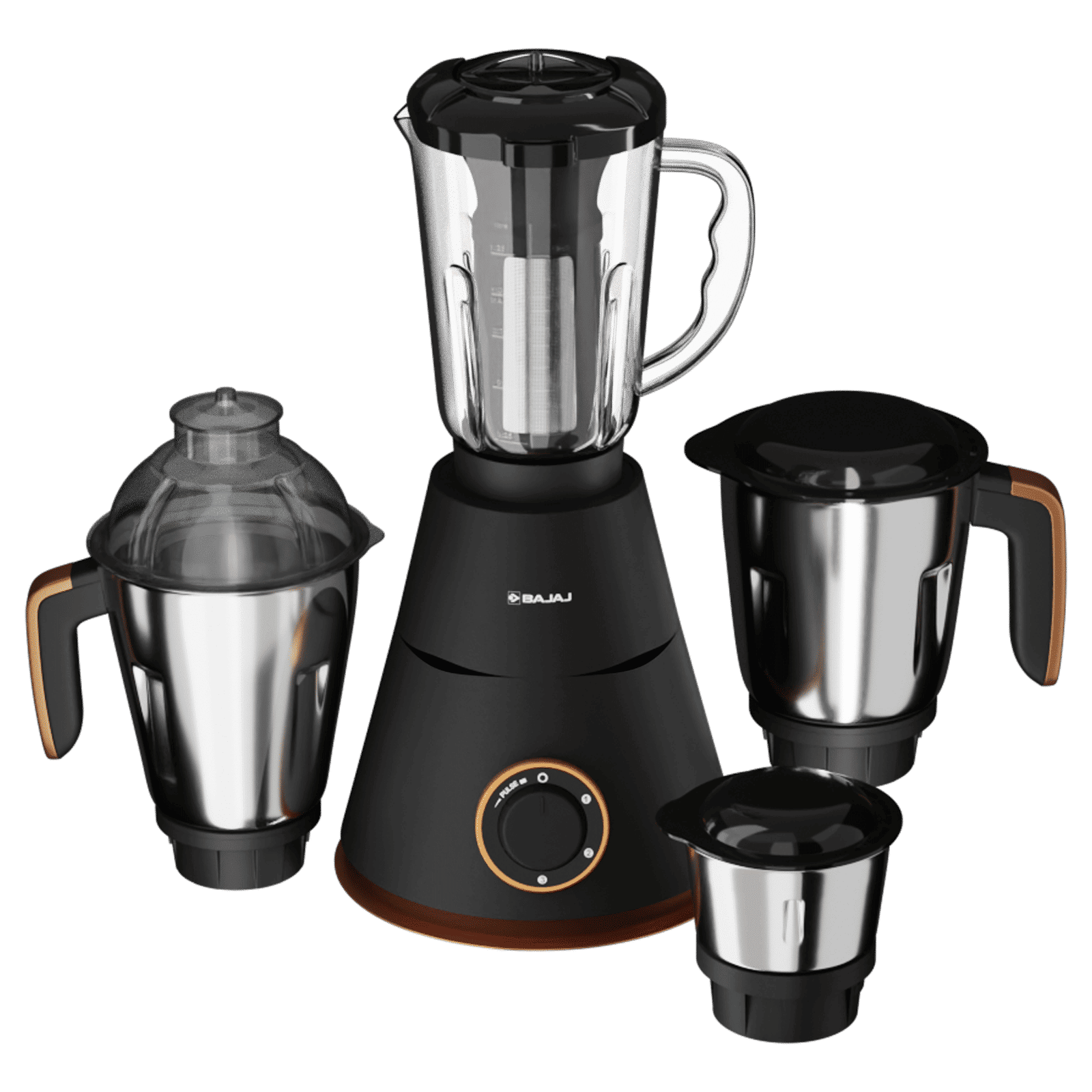 BAJAJ Ninja Virtue 750 Watt 4 Jars Mixer Grinder (20000 RPM, Overload Protection, Black) BAJAJ Ninja Virtue 750 Watt 4 Jars Mixer Grinder (20000 RPM, Overload Protection, Black)_6