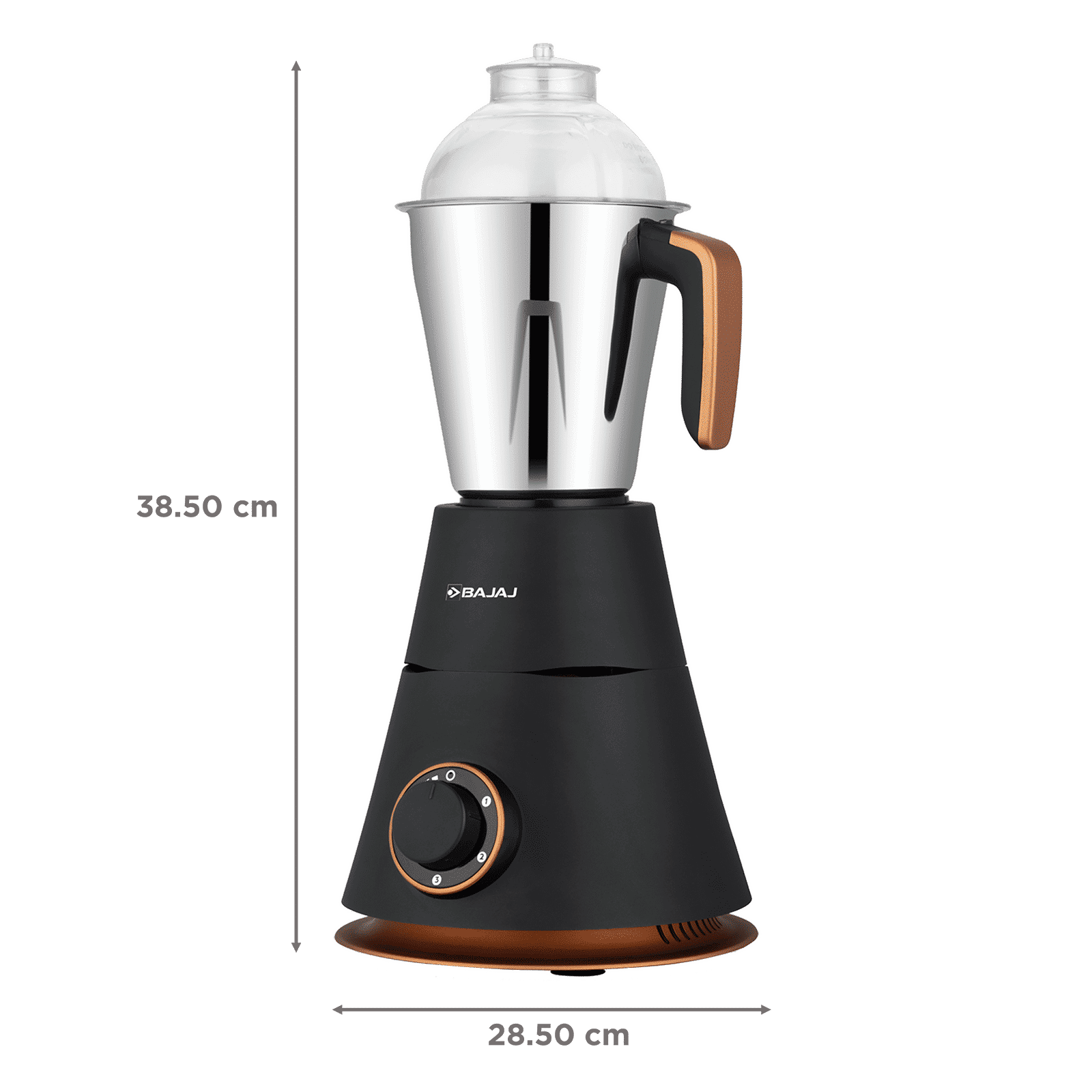 BAJAJ Ninja Virtue 750 Watt 4 Jars Mixer Grinder (20000 RPM, Overload Protection, Black) BAJAJ Ninja Virtue 750 Watt 4 Jars Mixer Grinder (20000 RPM, Overload Protection, Black)_3