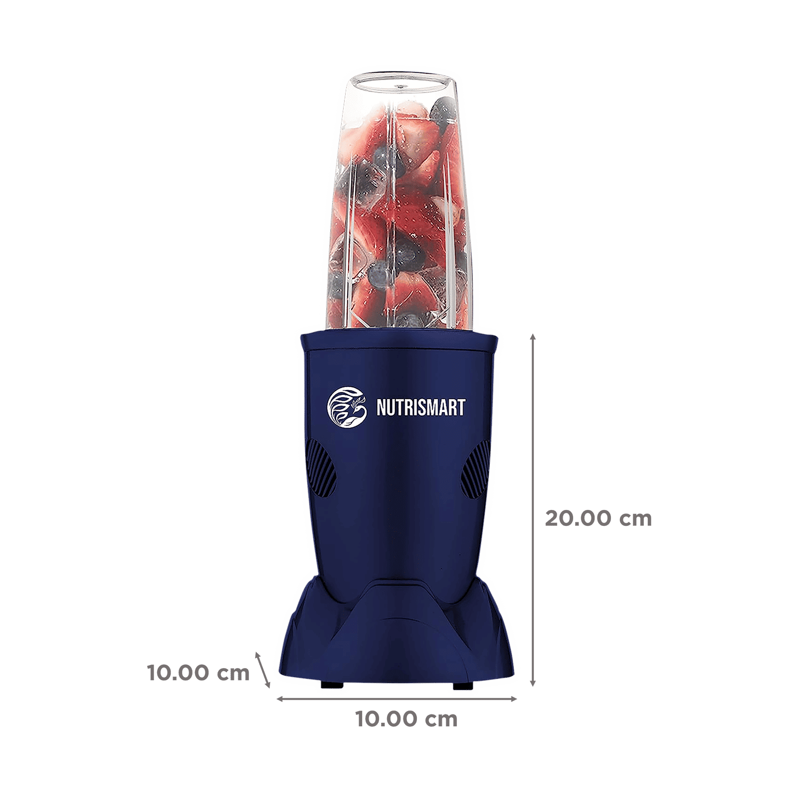 NutriSmart Nutriblend 500 Watt 2 Jars Mixer Grinder (22000 RPM, Overload Protection, Matt Blue) NutriSmart Nutriblend 500 Watt 2 Jars Mixer Grinder (22000 RPM, Overload Protection, Matt Blue)_3