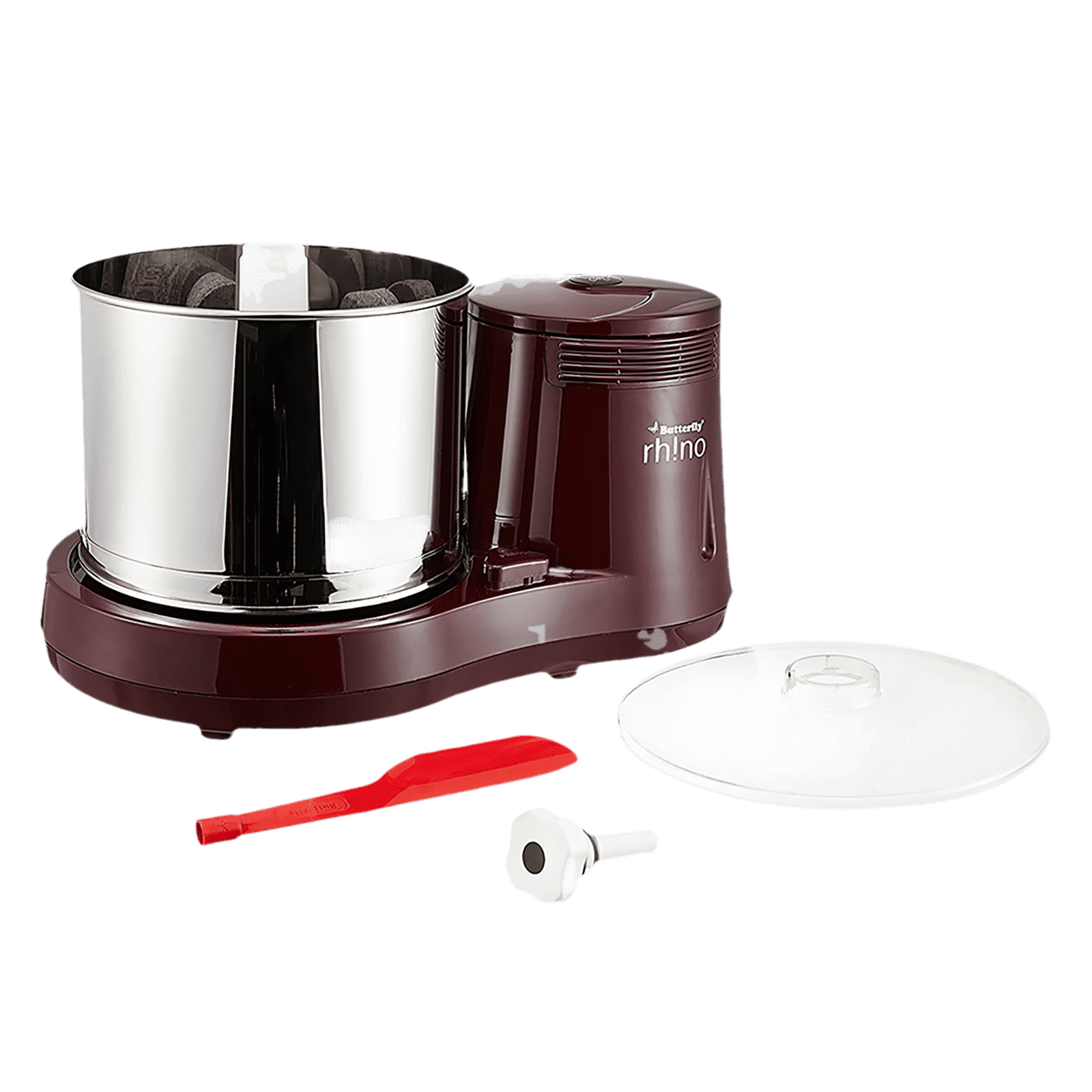 Butterfly Rhino 2 Litres 2 Stones Wet Grinder (Motor Overload Protector, Cherry Red) Butterfly Rhino 2 Litres 2 Stones Wet Grinder (Motor Overload Protector, Cherry Red)_6