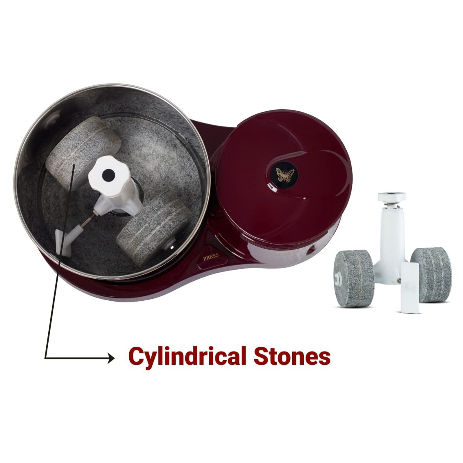 Butterfly Rhino 2 Litres 2 Stones Wet Grinder (Motor Overload Protector, Cherry Red) Butterfly Rhino 2 Litres 2 Stones Wet Grinder (Motor Overload Protector, Cherry Red)_8