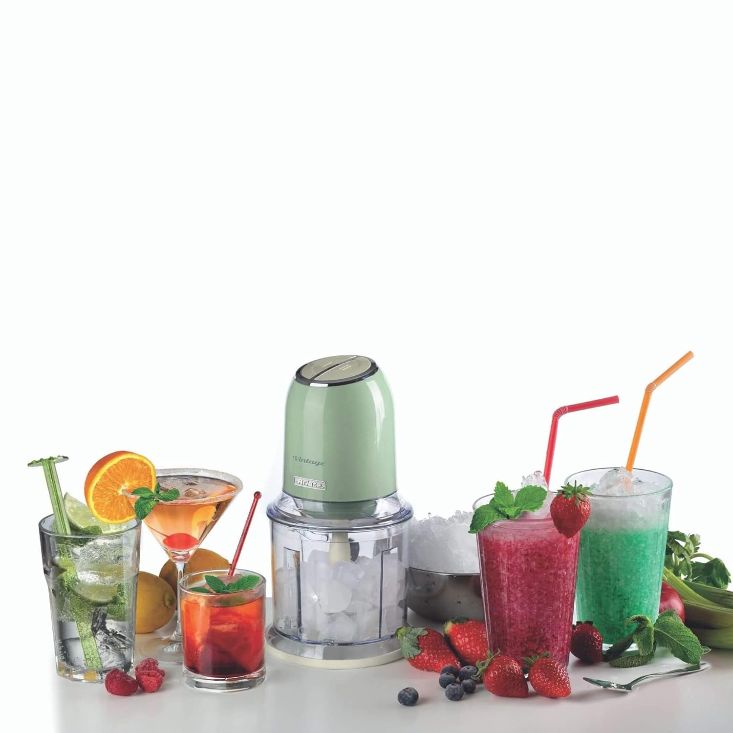 Ariete Vintage 400 Watt Vegetable and Fruit Chopper with 4 Blades (Green)_9