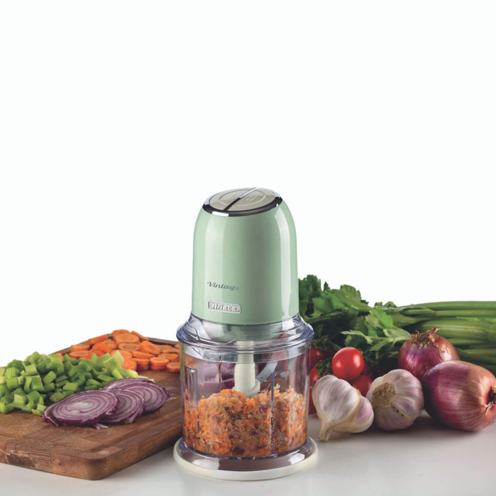 Ariete Vintage 400 Watt Vegetable and Fruit Chopper with 4 Blades (Green)_12