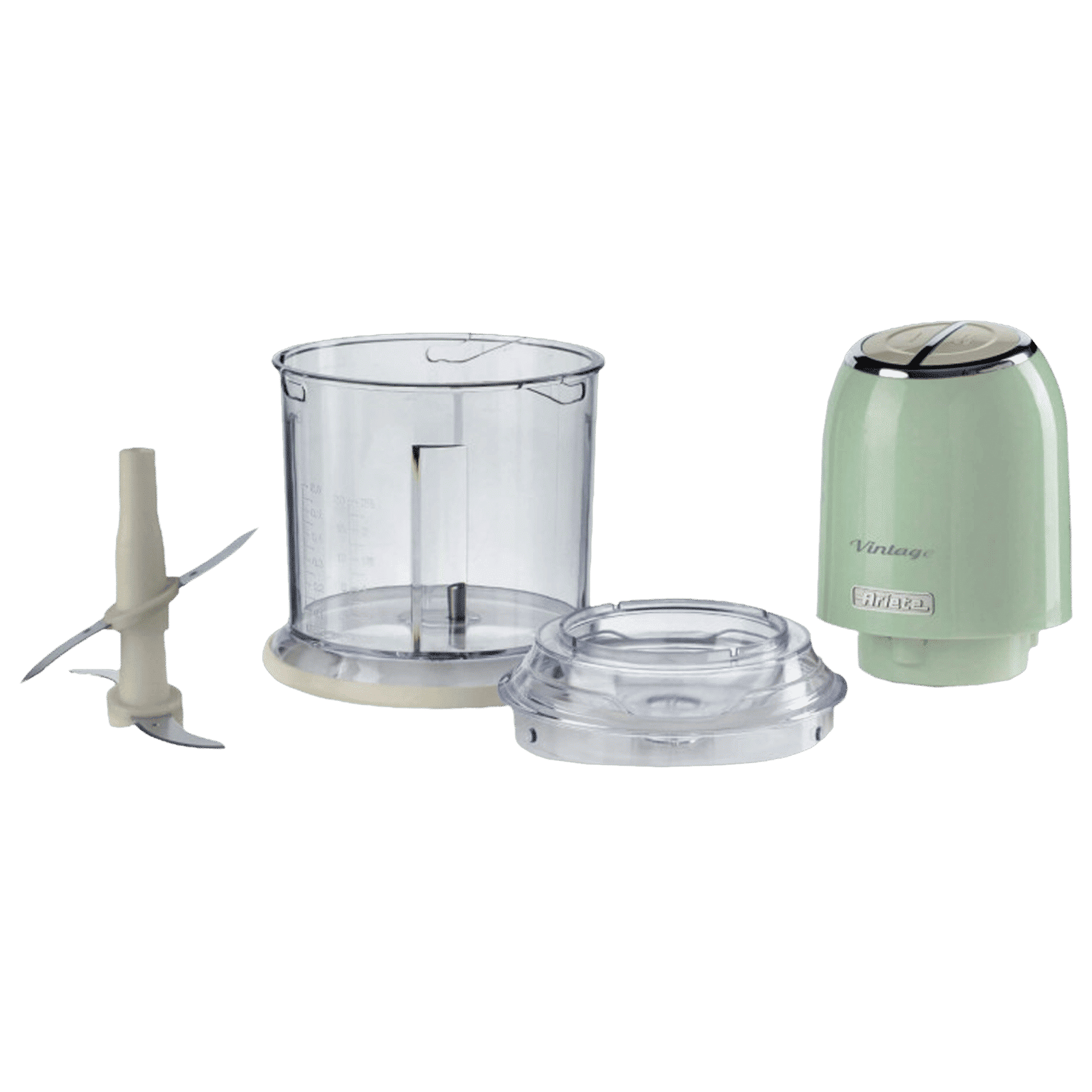 Ariete Vintage 400 Watt Vegetable and Fruit Chopper with 4 Blades (Green)_2