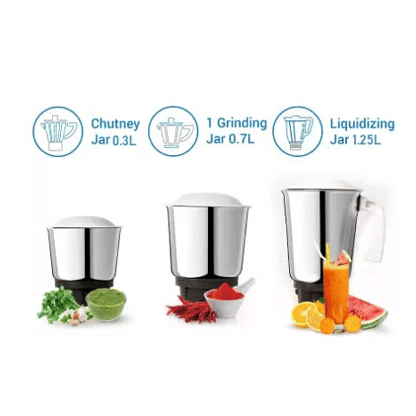 Fabiano Tulip 500 Watt 3 Jars Mixer Grinder (3 Speed Settings, White and Grey) Fabiano Tulip 500 Watt 3 Jars Mixer Grinder (3 Speed Settings, White and Grey)_7