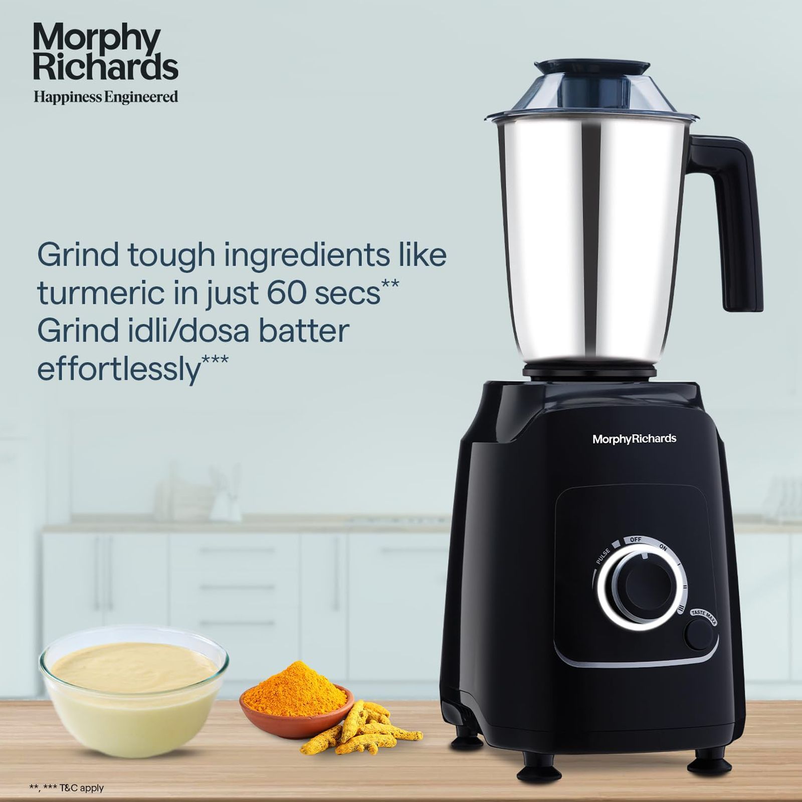 Morphy Richards Grindpro Maxx 1000 Watt 4 Jars Mixer Grinder (20000 RPM, Copper Motor, Black)_10