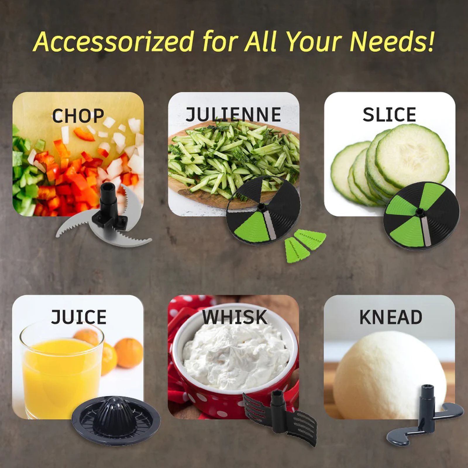 WONDERCHEF Turbo Vegetable and Fruit Chopper with 4 Blades (Black)_10