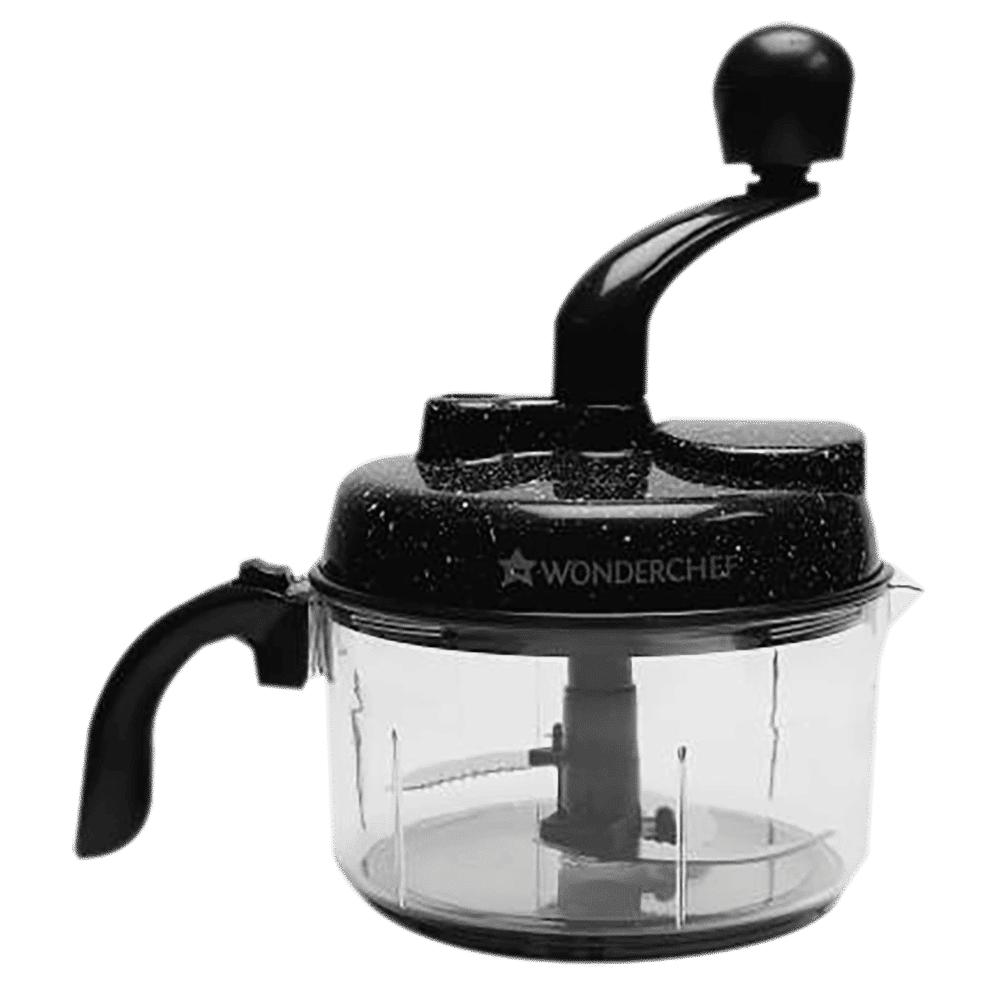 WONDERCHEF Turbo Vegetable and Fruit Chopper with 4 Blades (Black)_4