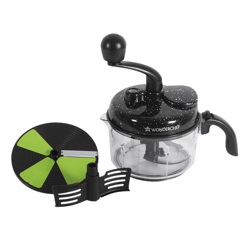 WONDERCHEF Turbo Vegetable and Fruit Chopper with 4 Blades (Black)_6