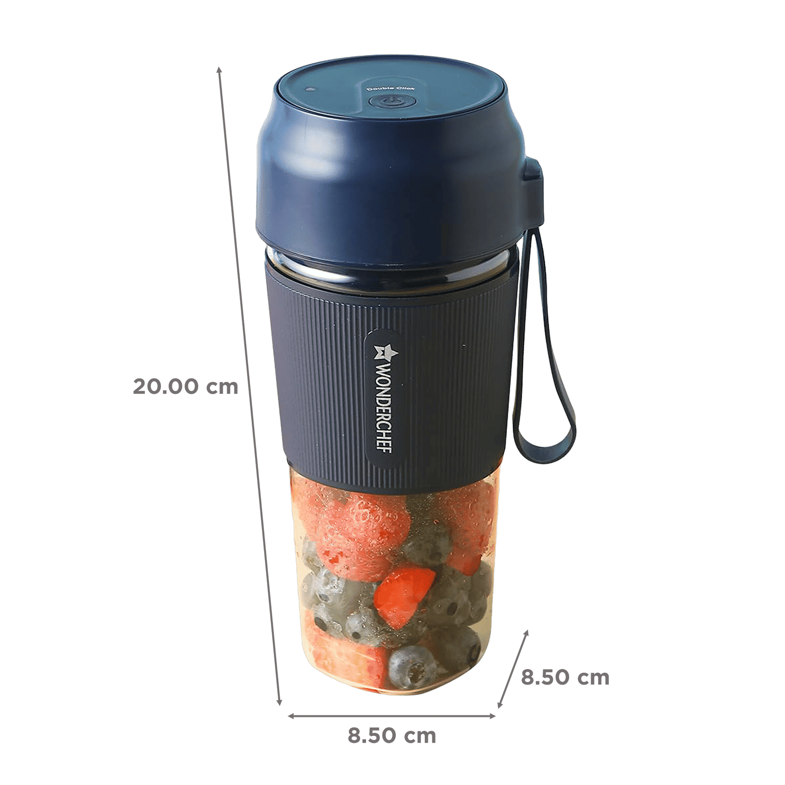 WONDERCHEF Nutri Cup 40 Watt Portable Blender (Dishwasher Safe, Blue)_2