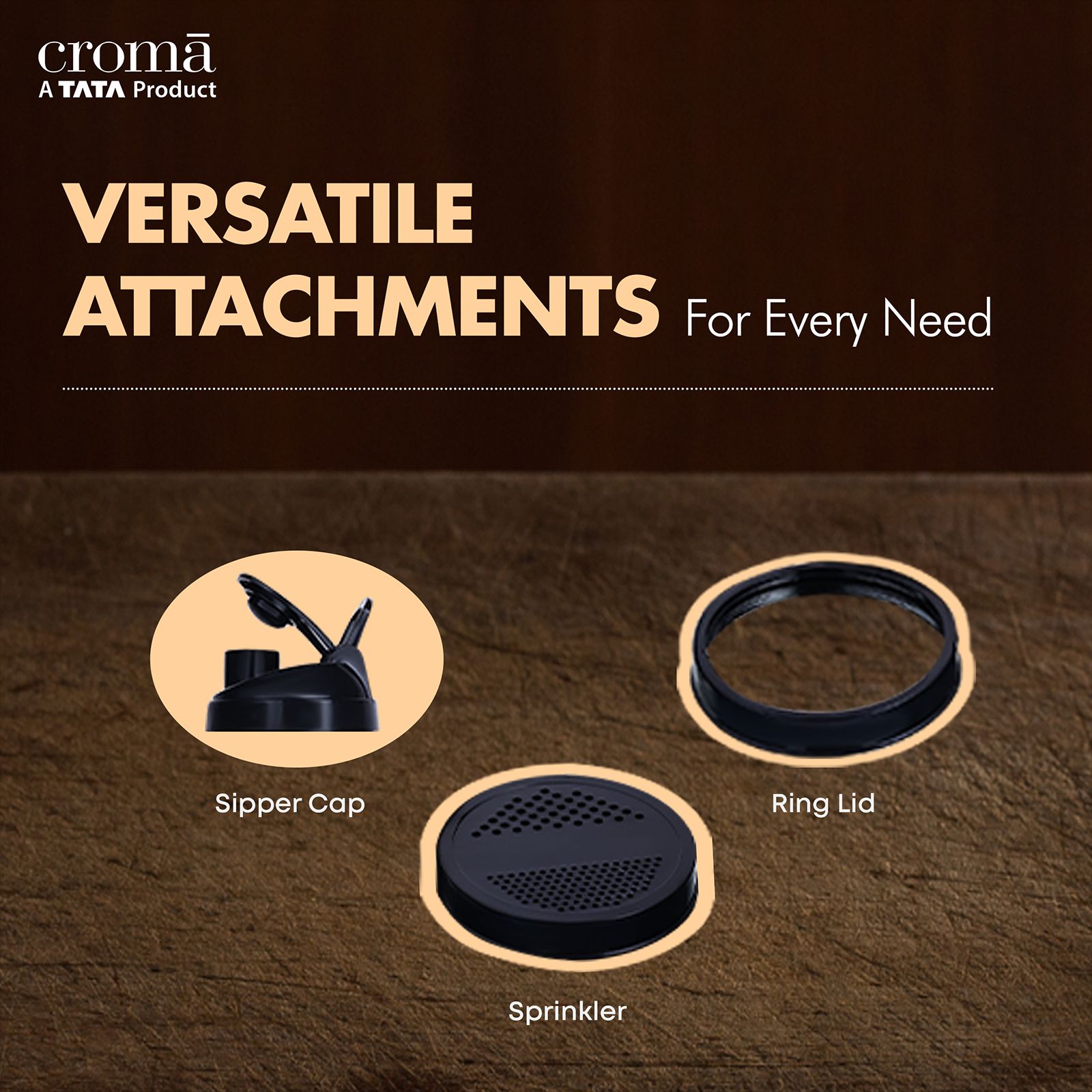 Croma Personal 450 Watt 2 Jars Mixer Grinder Blender (19000 RPM, Bullet Motor, Silver and Black)_4