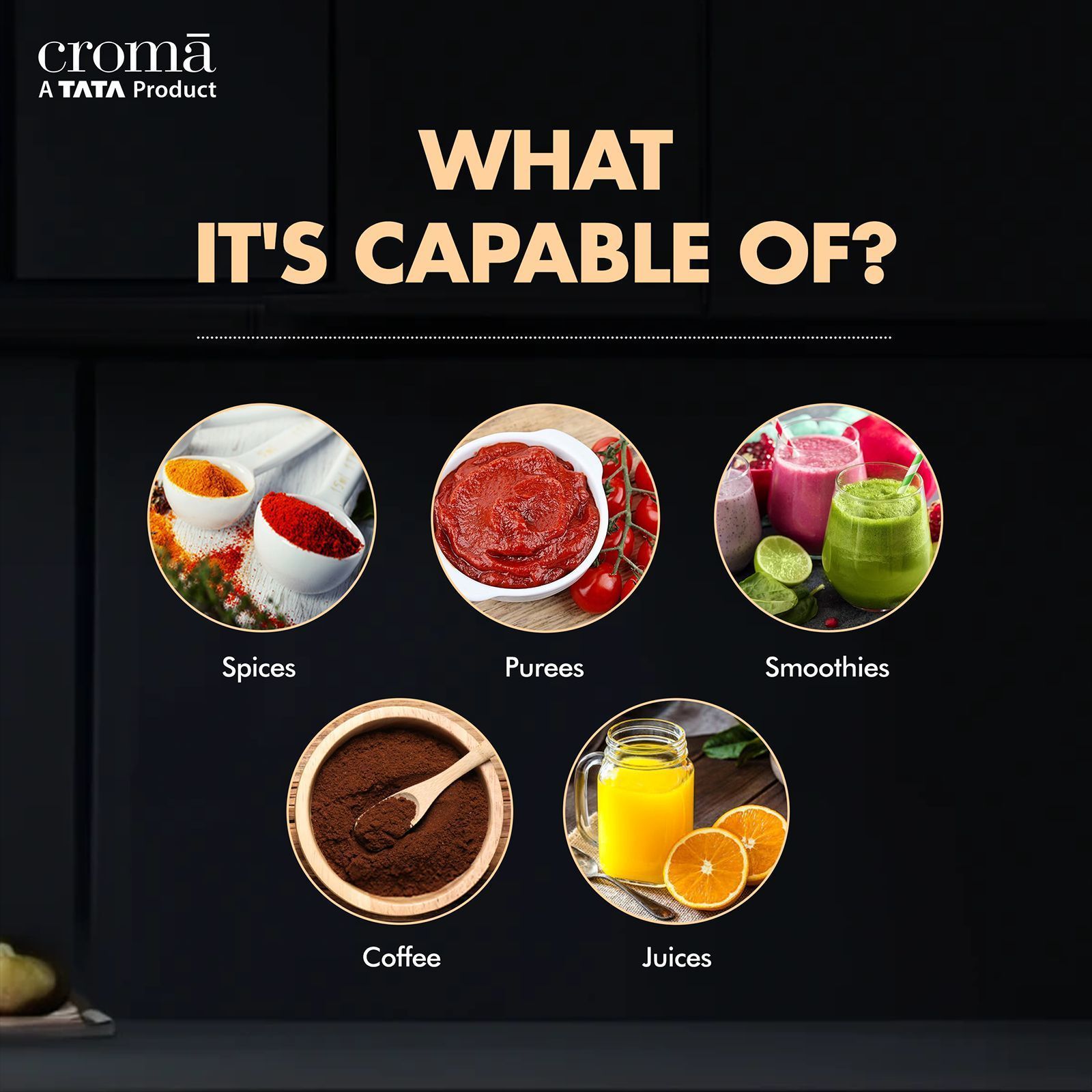 Croma Personal 450 Watt 2 Jars Mixer Grinder Blender (19000 RPM, Bullet Motor, Silver and Black)_5