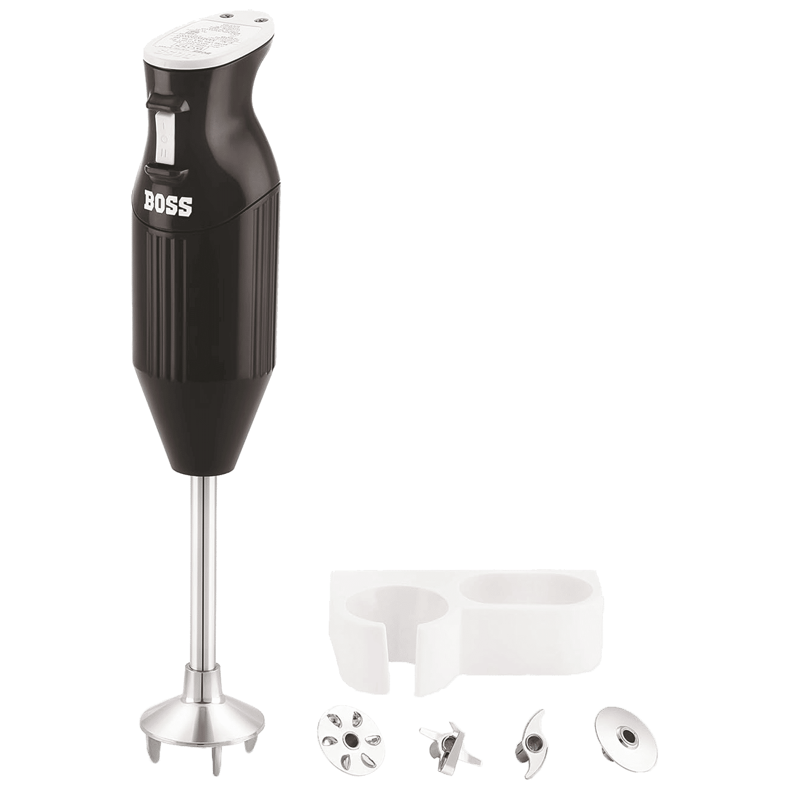 BOSS B132 225 Watt 2 Speed Hand Blender (Stainless Steel Blades, Black)_1